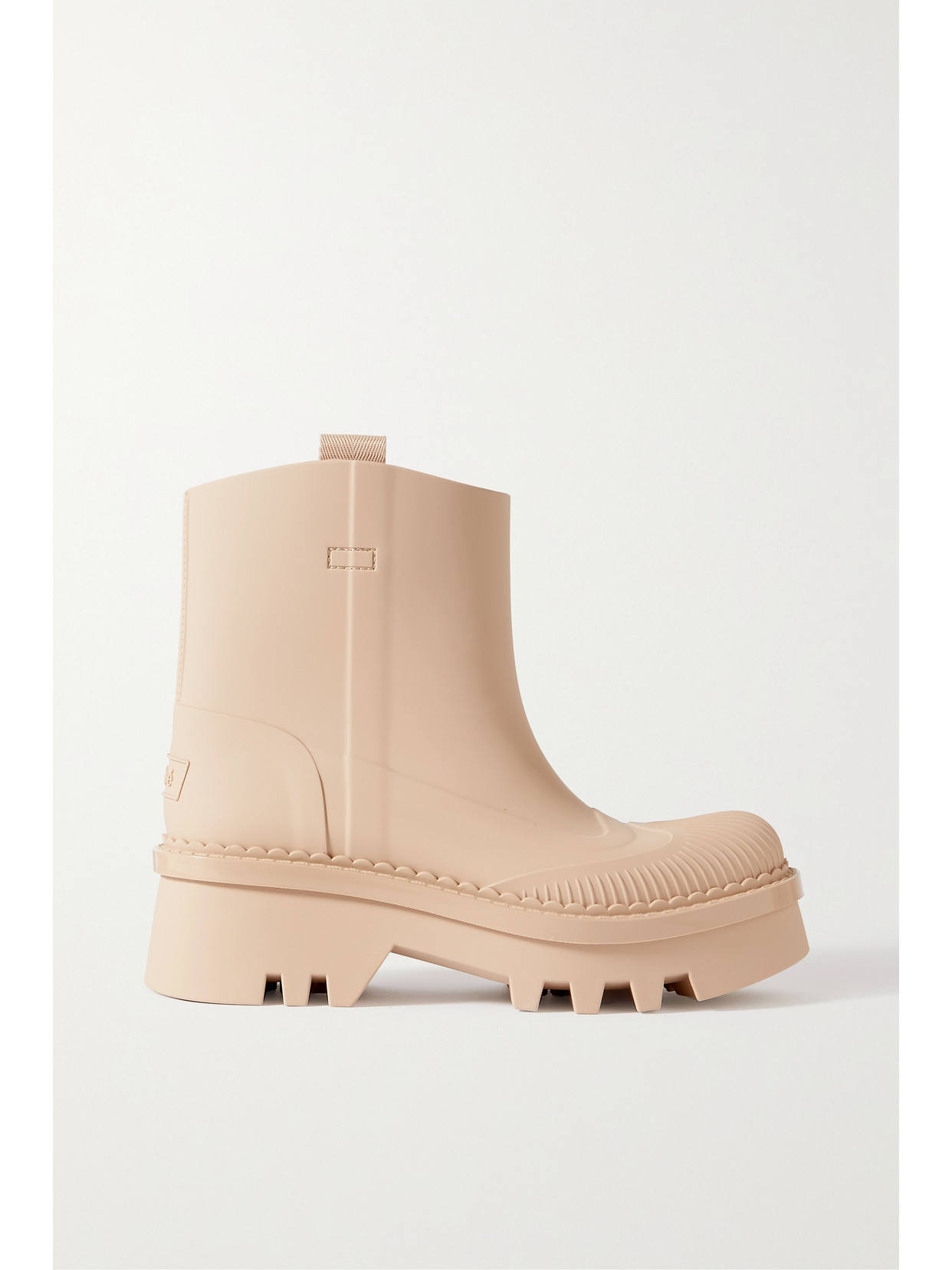 Chloé 55mm Raina Rubber Rain Boots In Neutrals