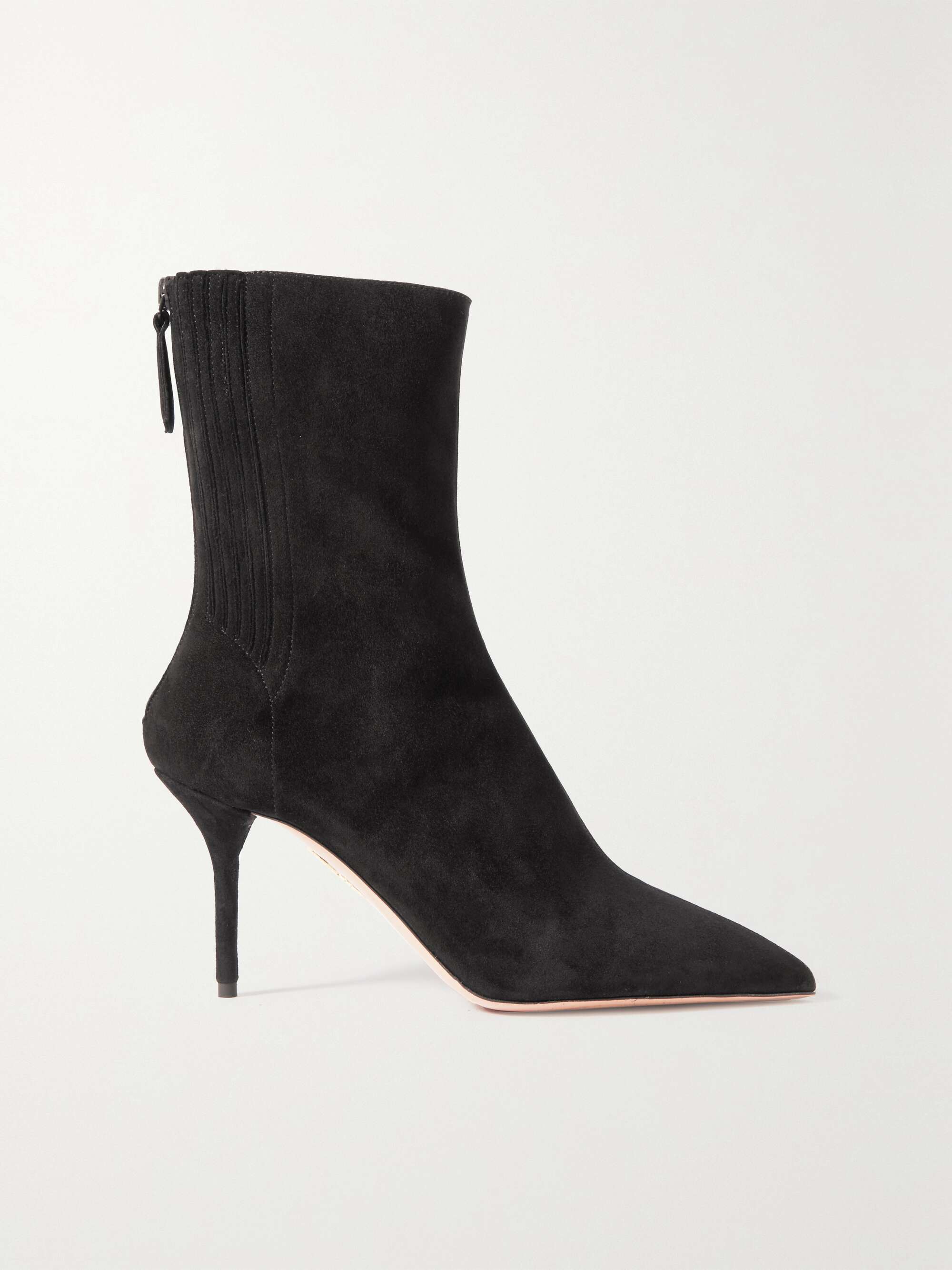 AQUAZZURA Saint Honore 85 suede ankle boots | NET-A-PORTER