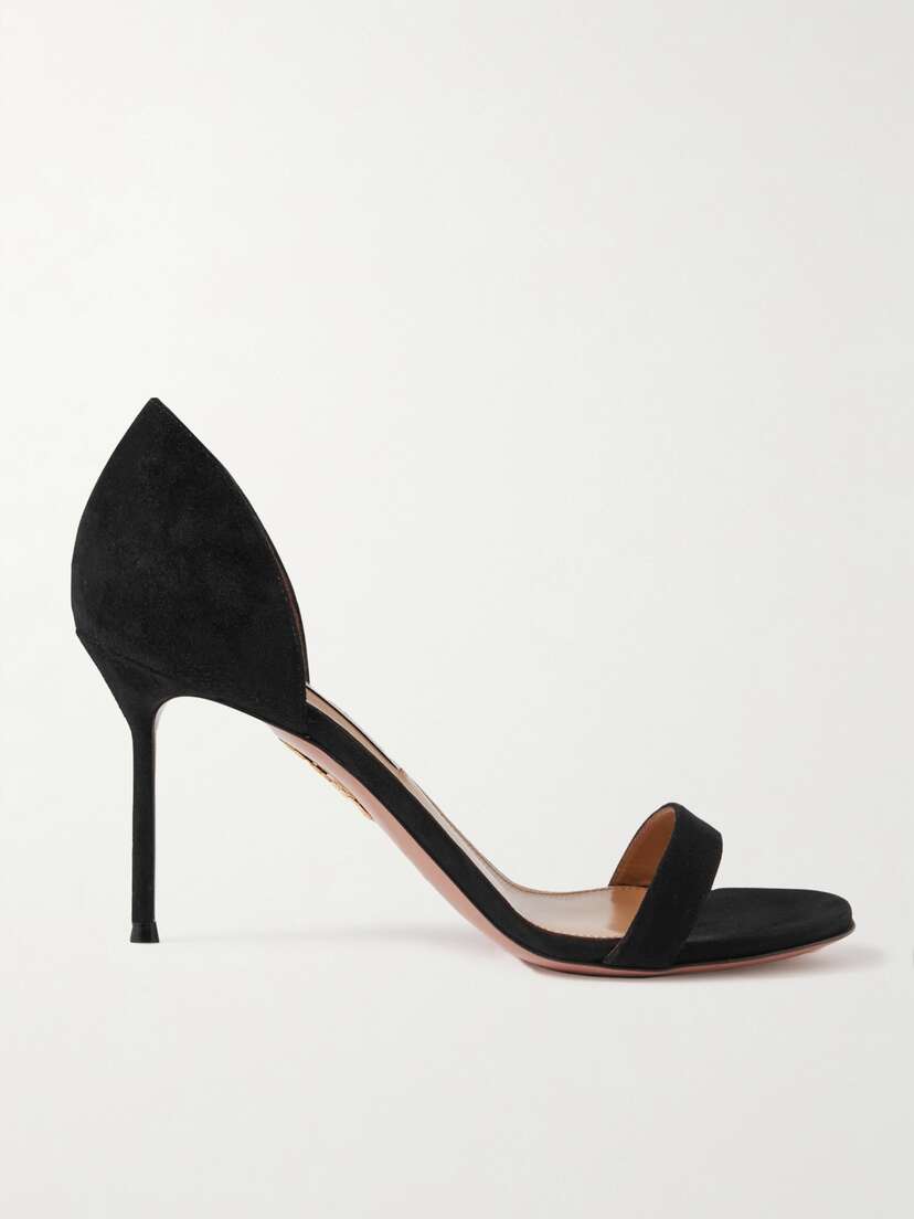Aquazzura Uptown 85 Suede Sandals