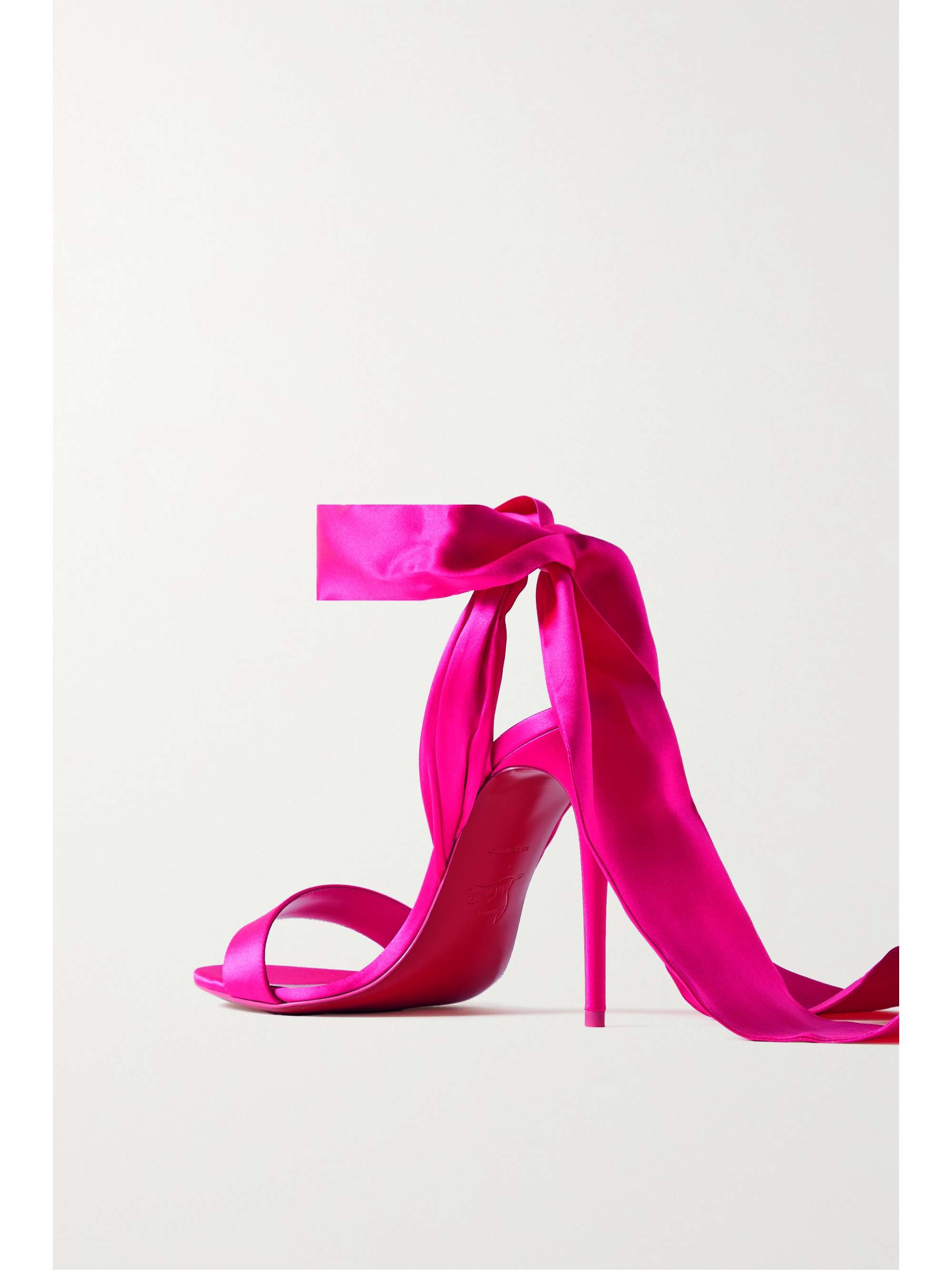CHRISTIAN LOUBOUTIN Sandale Du Desert 100 satin sandals