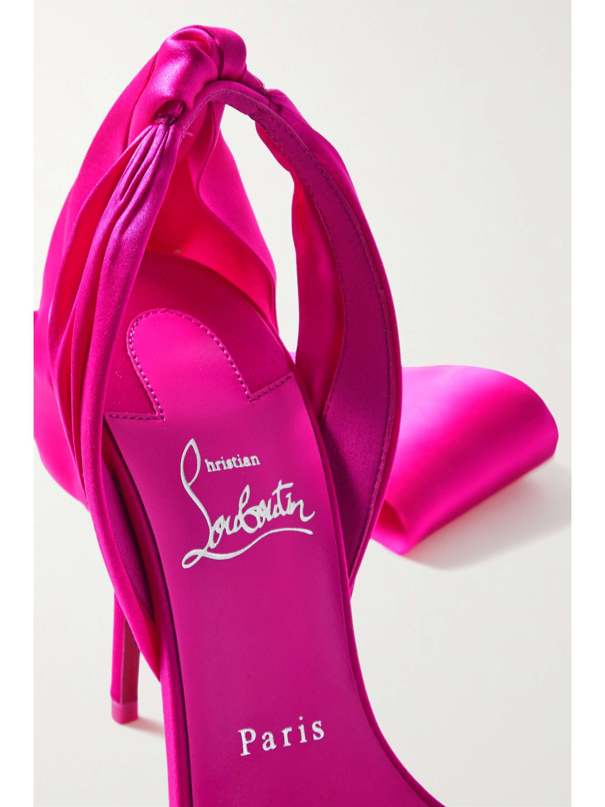 CHRISTIAN LOUBOUTIN Sandale Du Desert 100 satin sandals