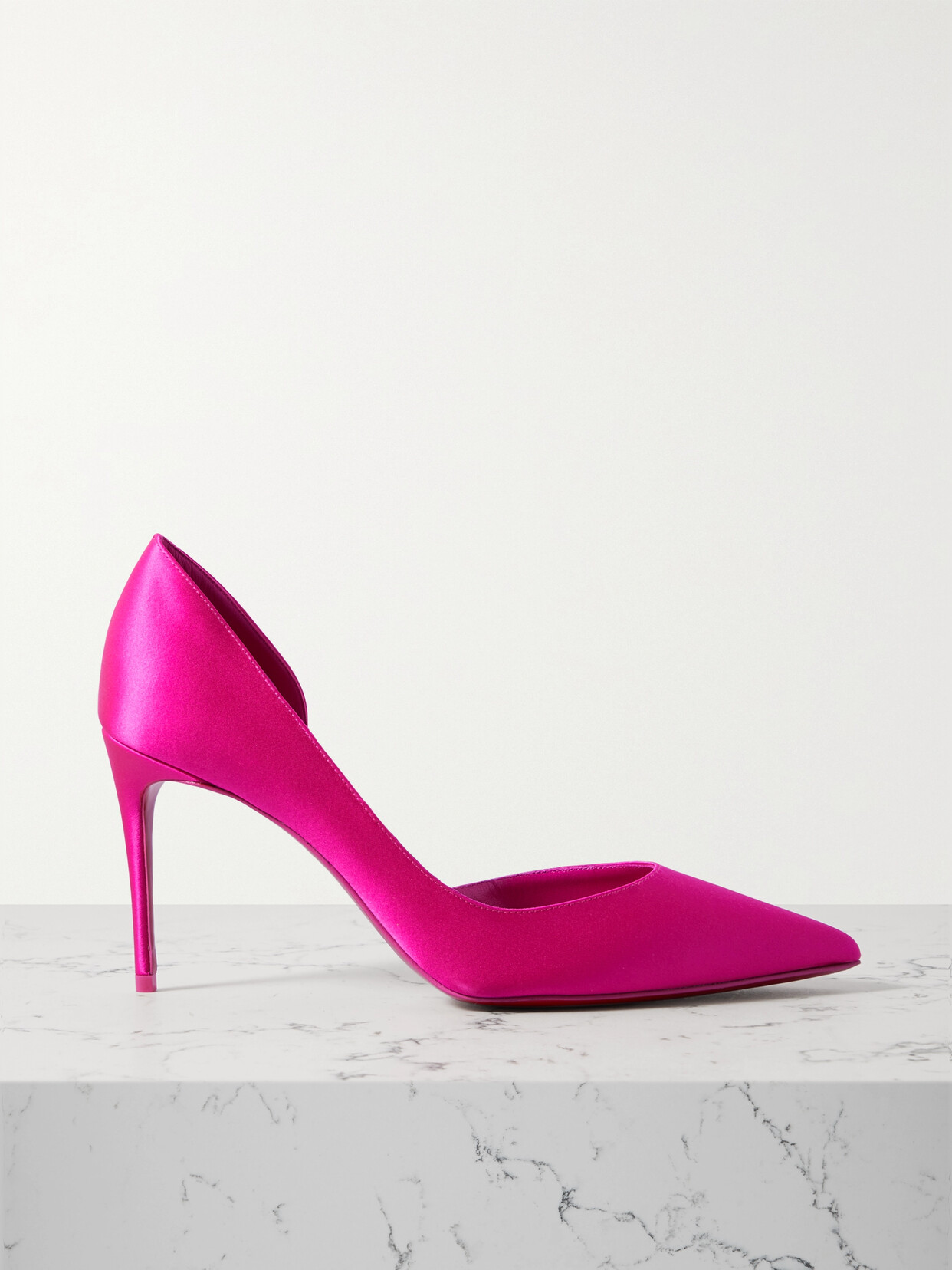 Christian Louboutin - Iriza 85 Satin Pumps - Pink