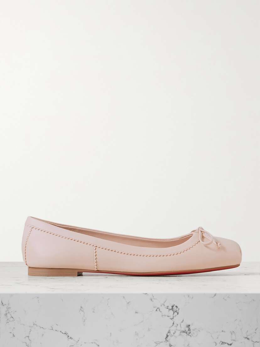 Christian Louboutin Mamadrague Leather Ballet Flats
