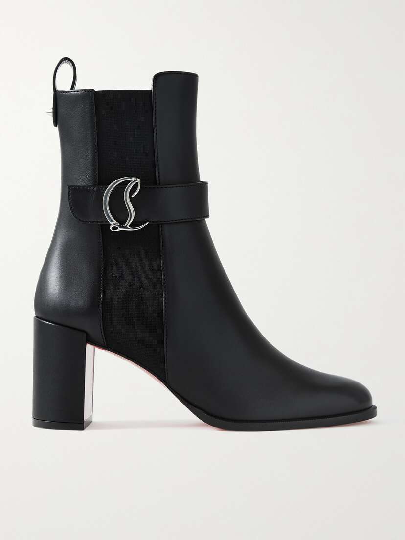 Christian Louboutin Cl 70 Logo-embellished Leather Chelsea Boots