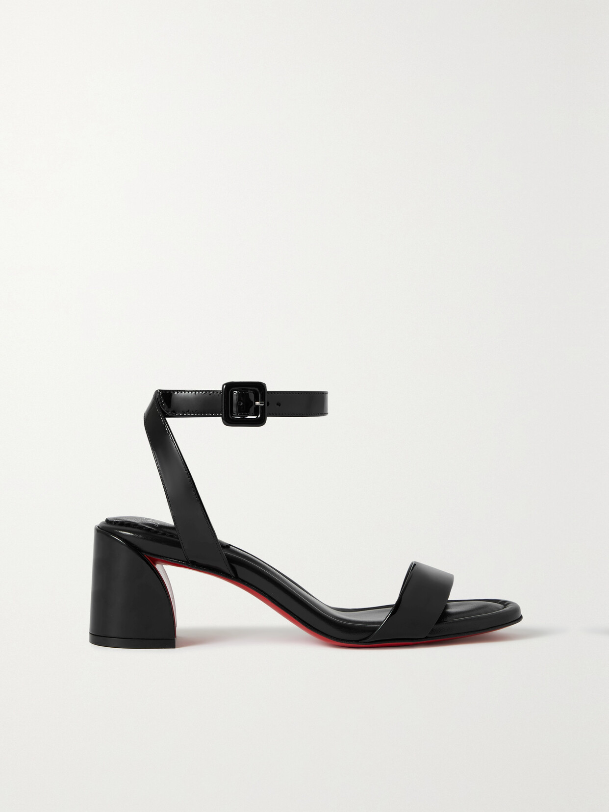 Christian Louboutin Miss Sabina 55 Patent-leather Sandals - Black