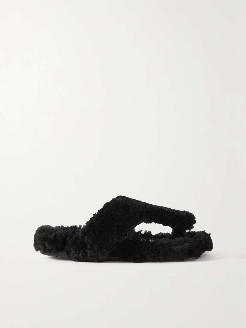 Loewe — Shearling sandals