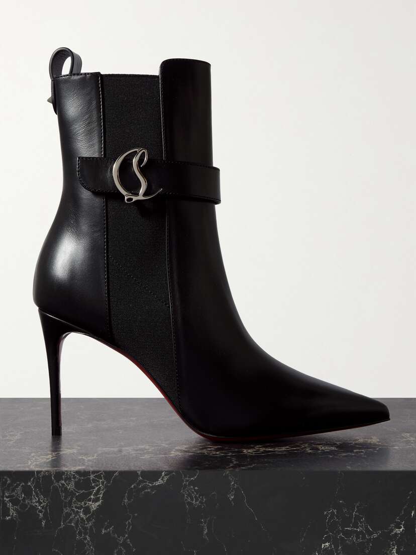 Christian Louboutin Cl Leather Ankle Boots