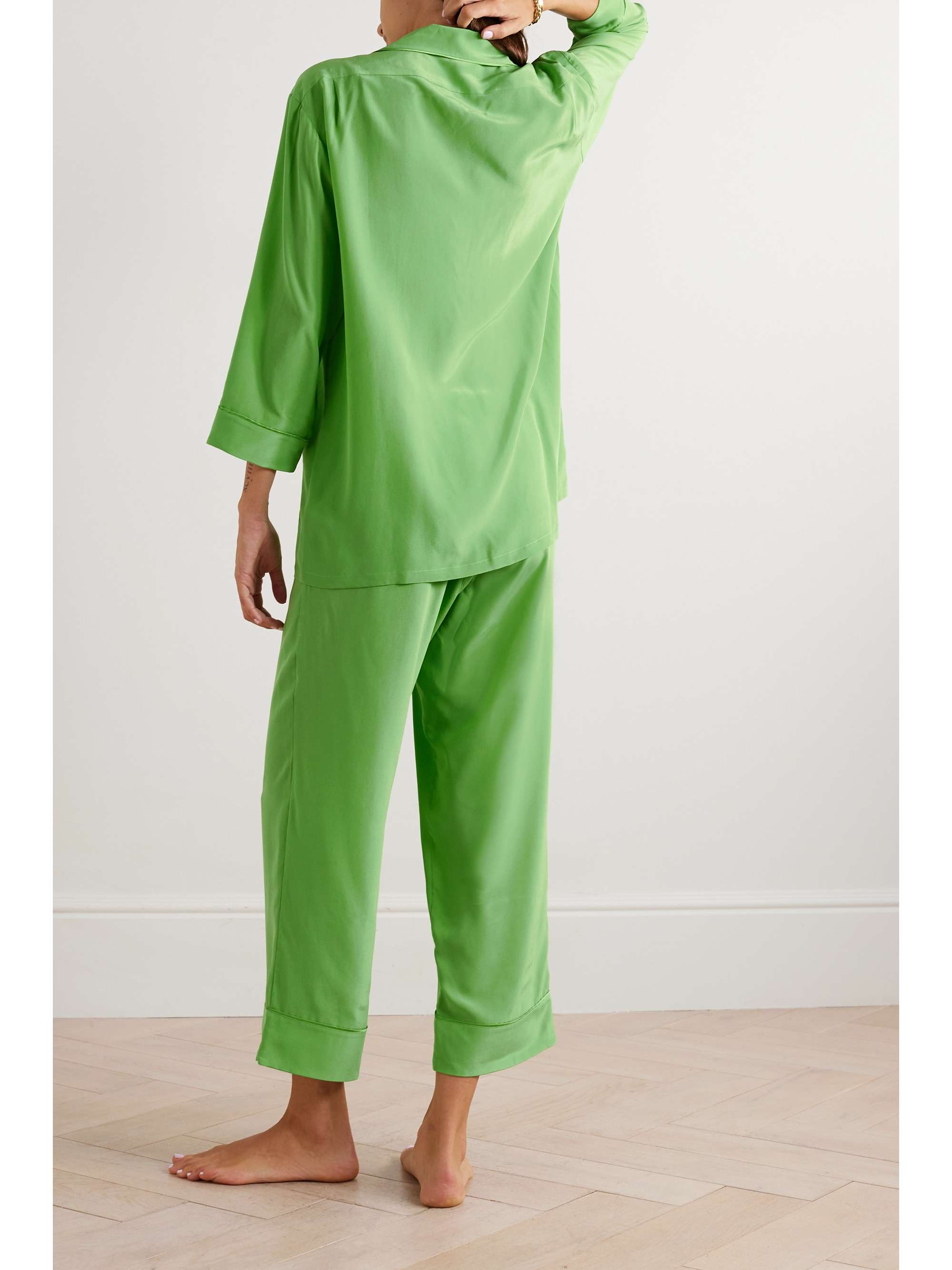 OLIVIA VON HALLE Fifi silk-satin pajama set | NET-A-PORTER