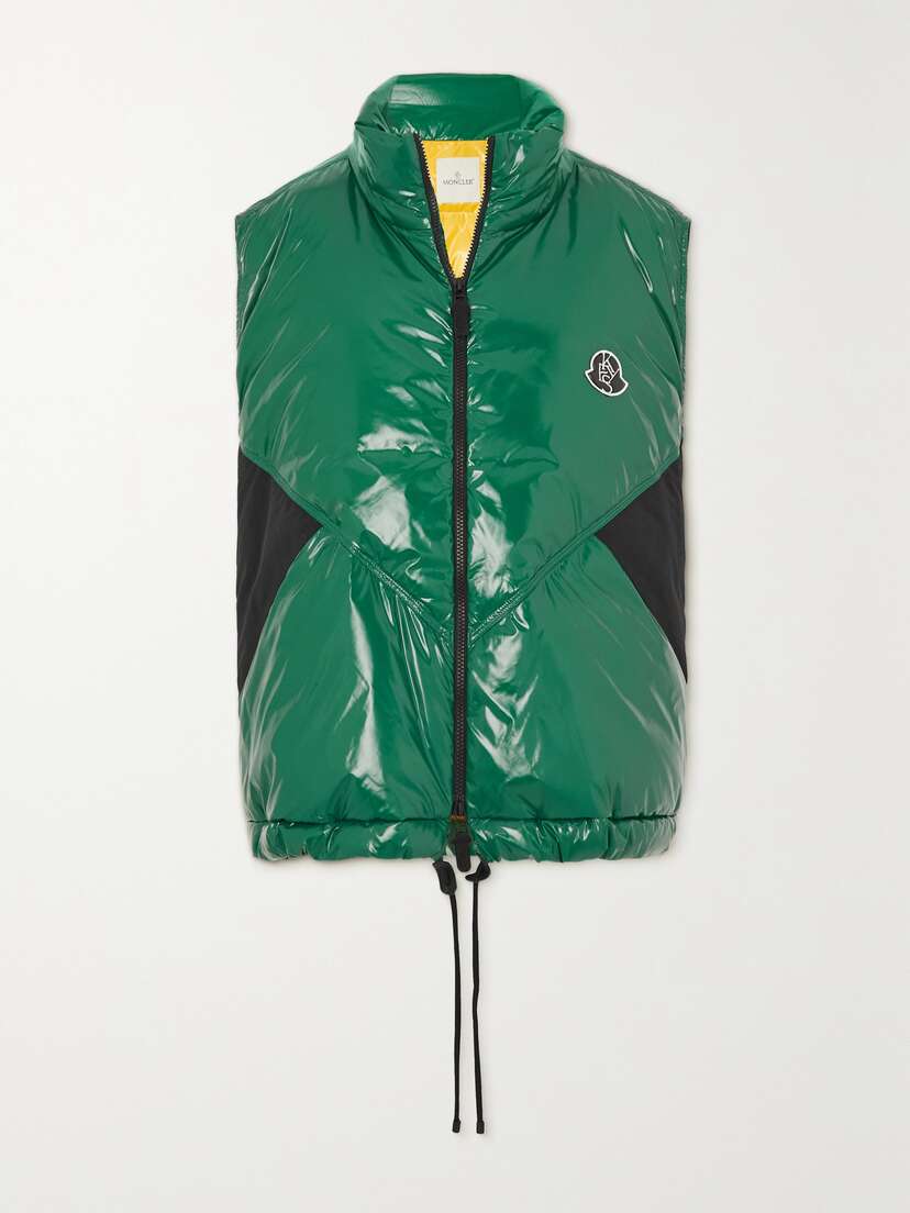 Moncler Genius + Alicia Keys Chelsea Oversized Paneled Glossed-shell Down Vest