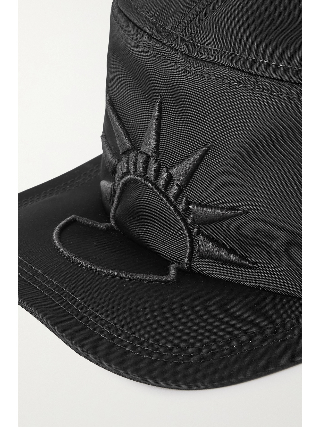 Moncler Genius X Alicia Keys - Satin Baseball Cap In Black