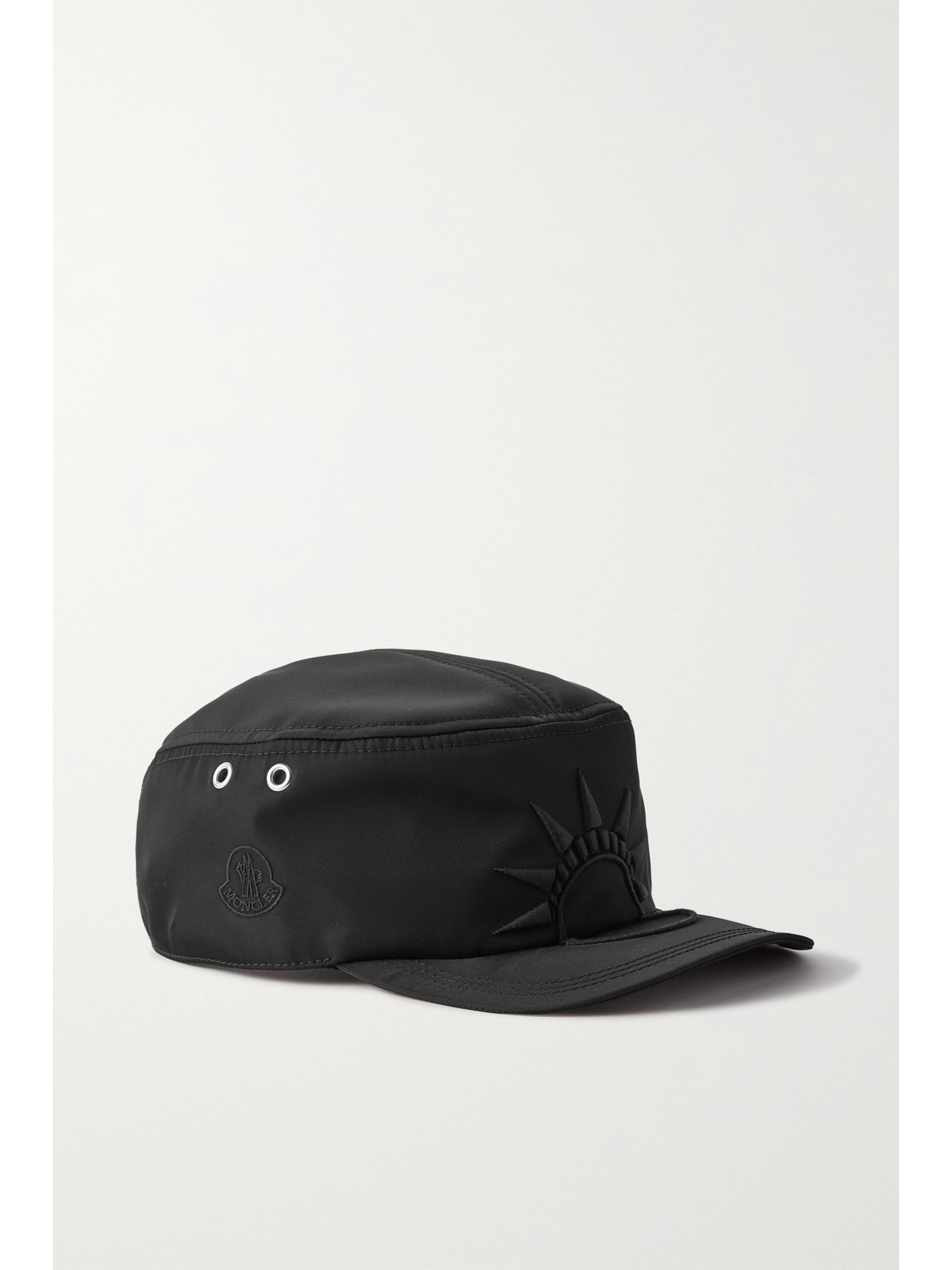 Moncler Genius - + Alicia Keys Embroidered Cotton-gabardine Baseball Cap - Black