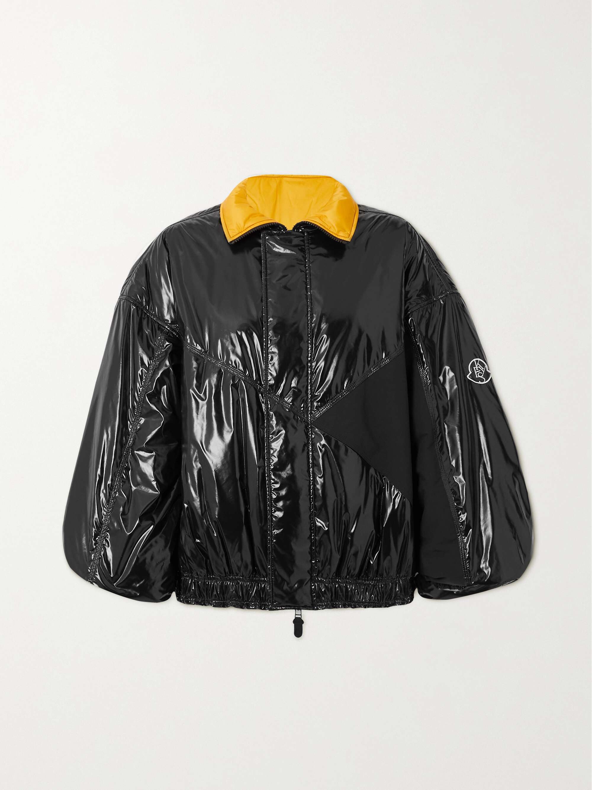 MONCLER GENIUS + Alicia Keys appliquéd paneled glossed-shell down