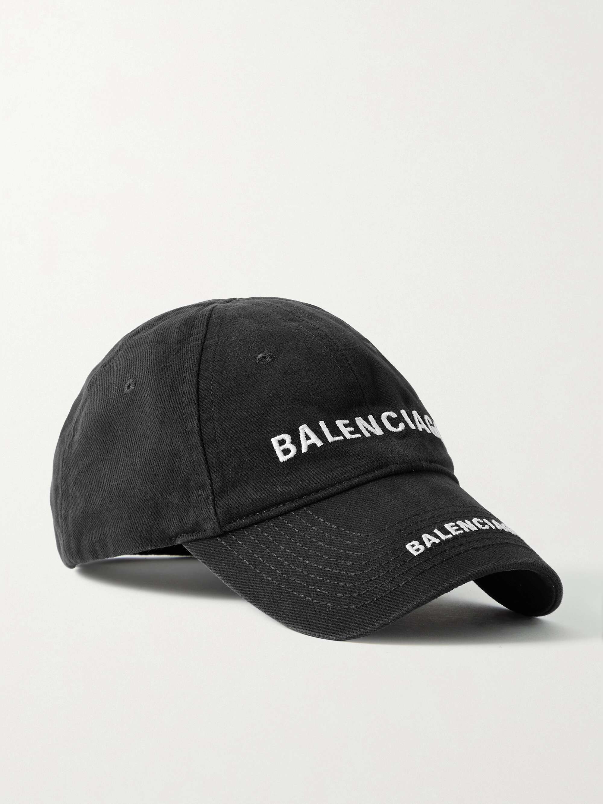 balenciaga BBコットンツイル ベースボールキャップブラック