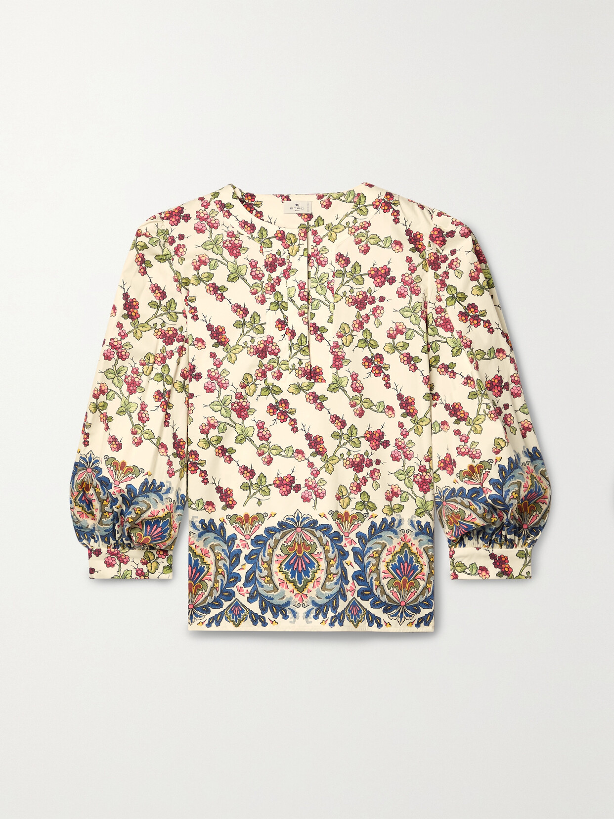 Etro - Printed Cotton-blend Poplin Blouse - Multi