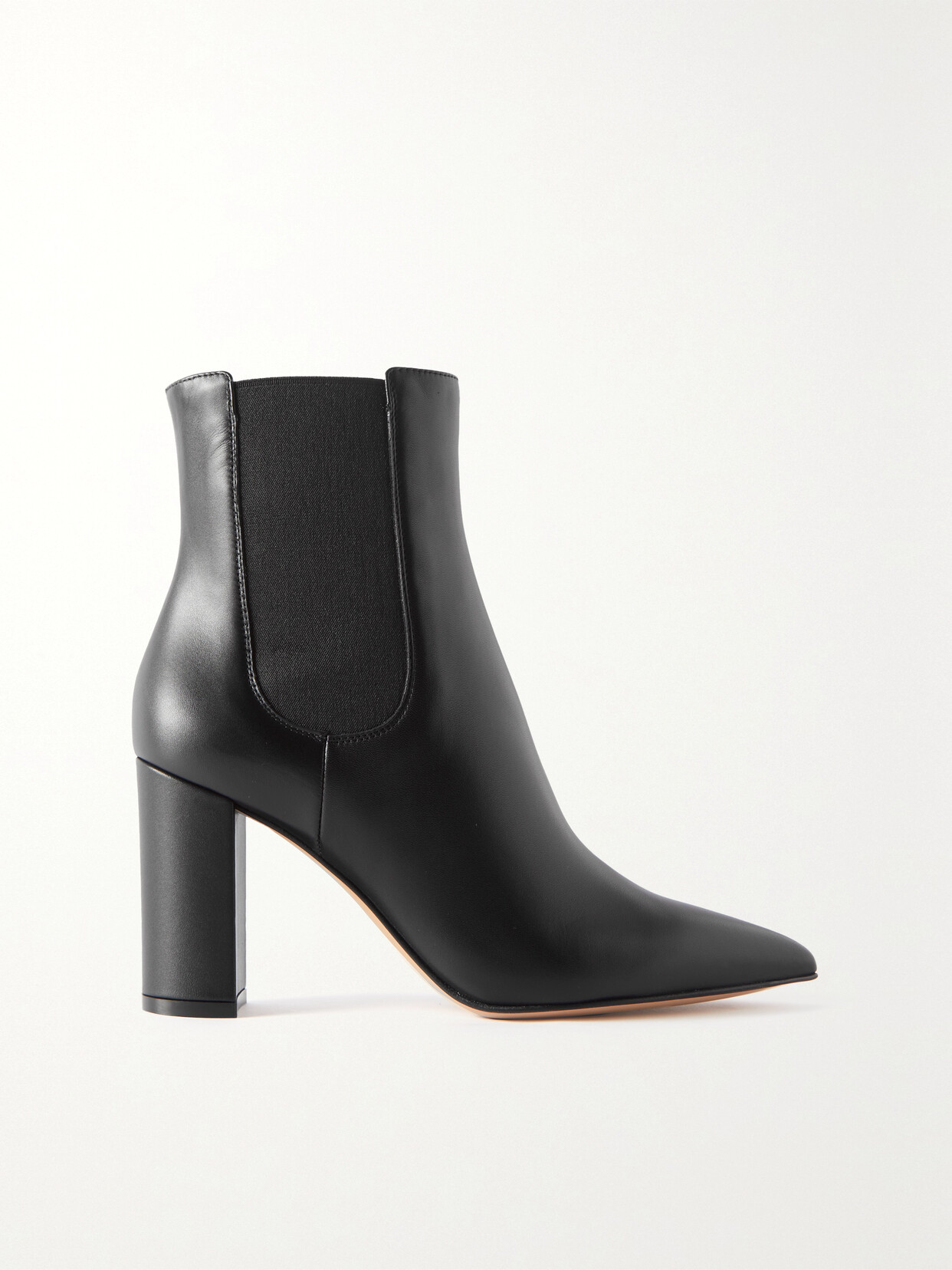 Gianvito Rossi Vitello Glove 85 Leather Ankle Boots - Black