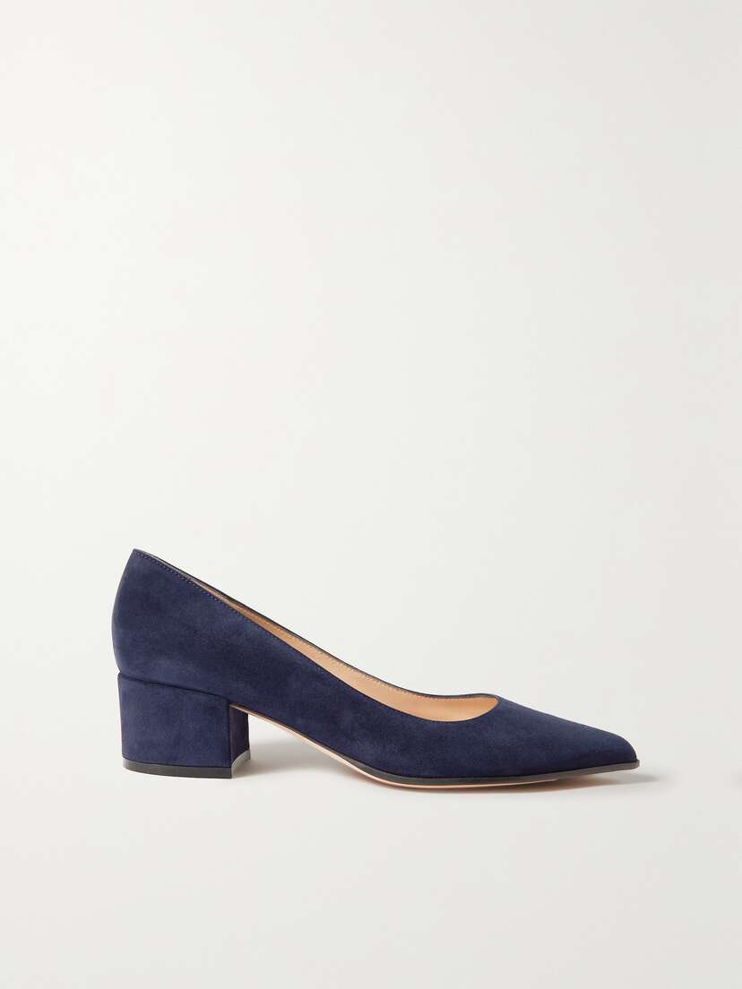 Gianvito Rossi Piper 45 Suede Pumps
