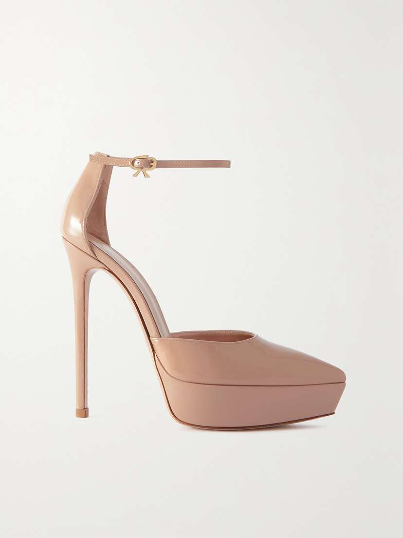 Gianvito Rossi Kasia 105 Patent-leather Platform Pumps