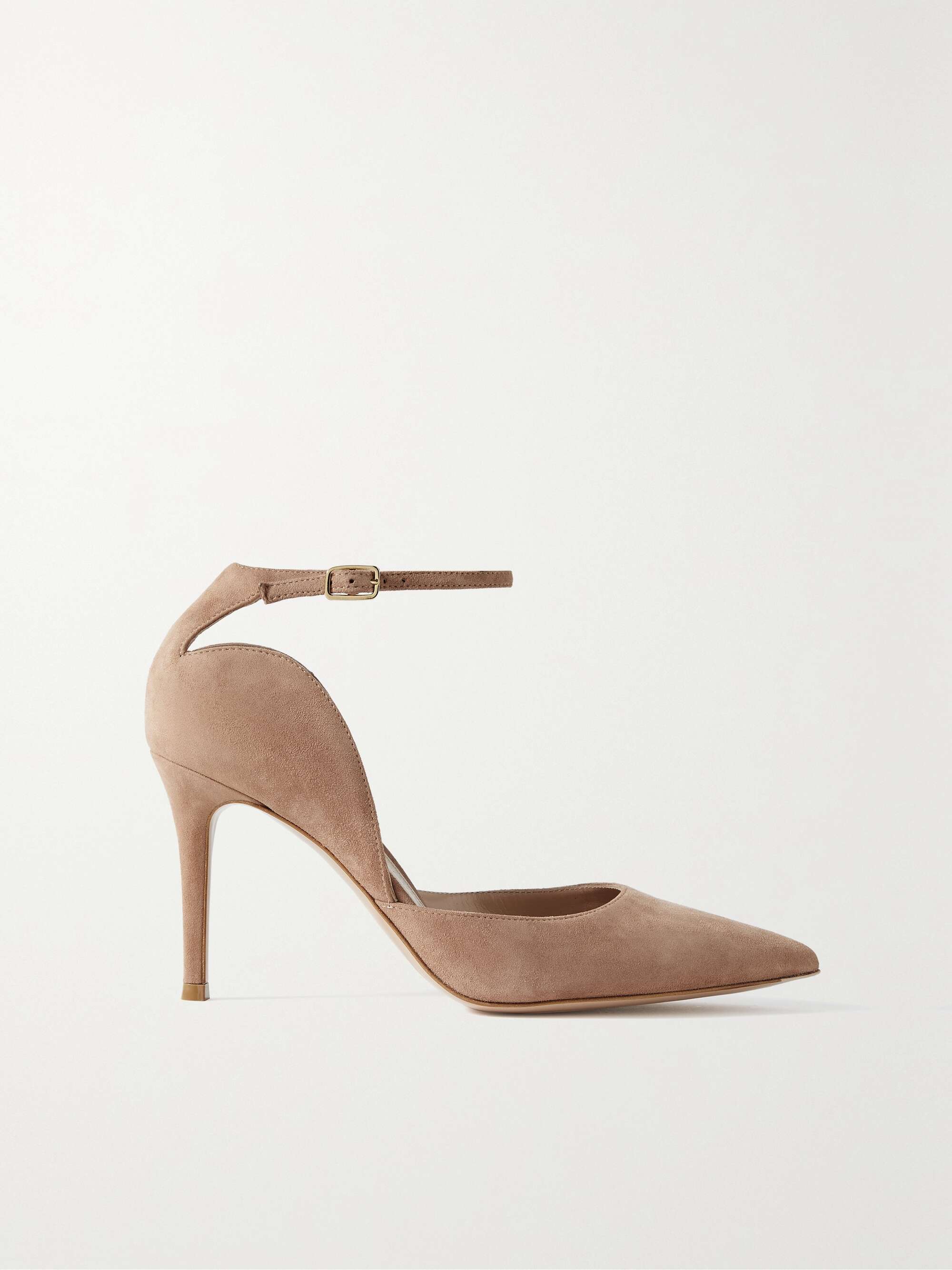 GIANVITO ROSSI Hayette Camoscio 85 suede pumps | NET-A-PORTER