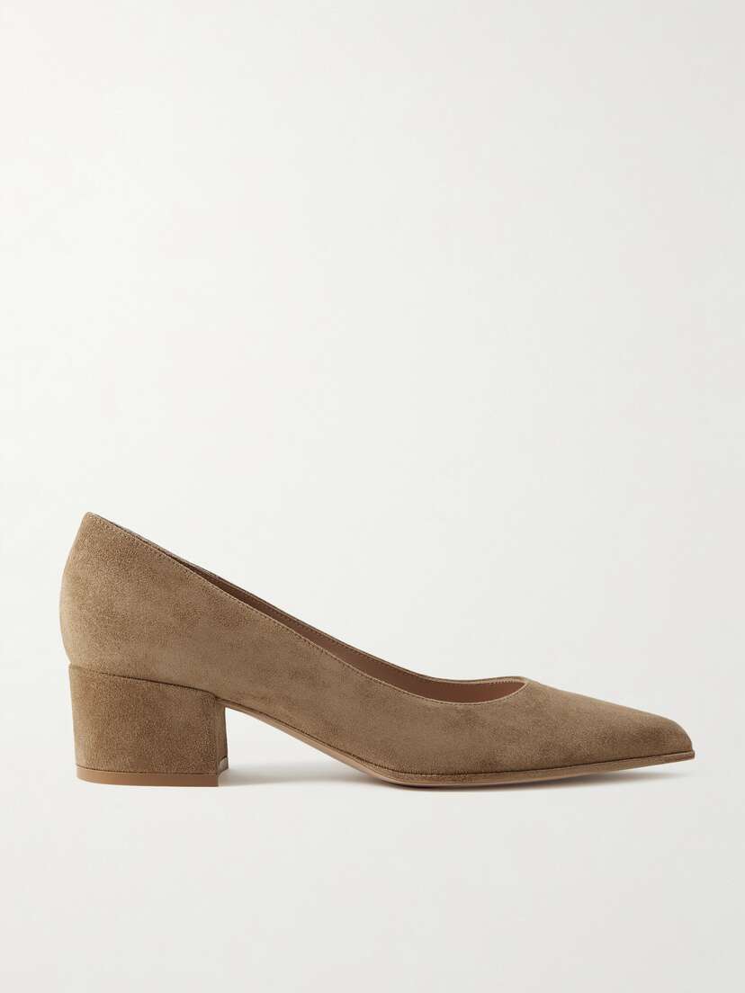 Gianvito Rossi Piper 45 Suede Pumps