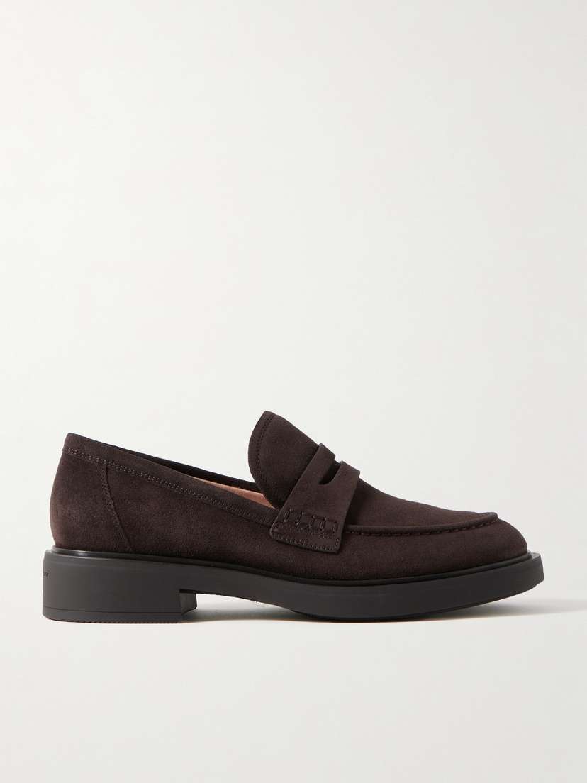 Gianvito Rossi Harris 20 Suede Loafers
