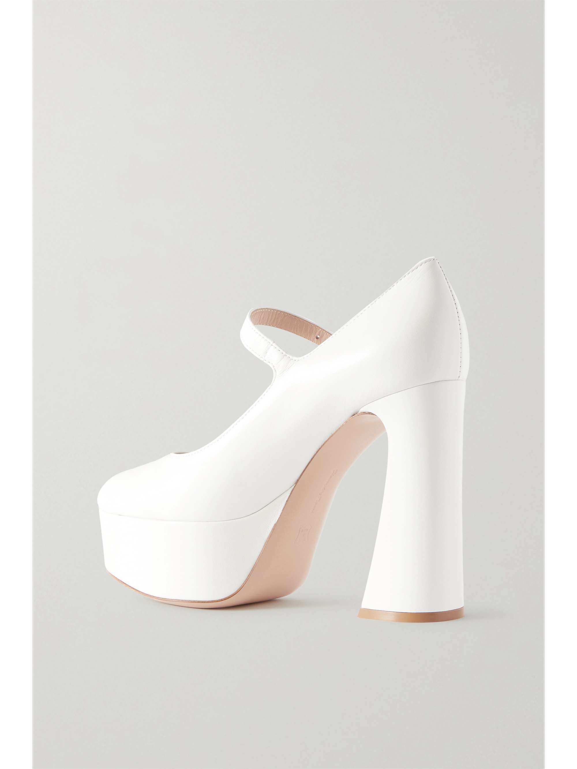 GIANVITO ROSSI 120 leather platform Mary Jane pumps | NET-A-PORTER