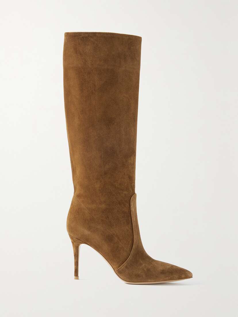 Gianvito Rossi Hansen 85 Suede Knee Boots
