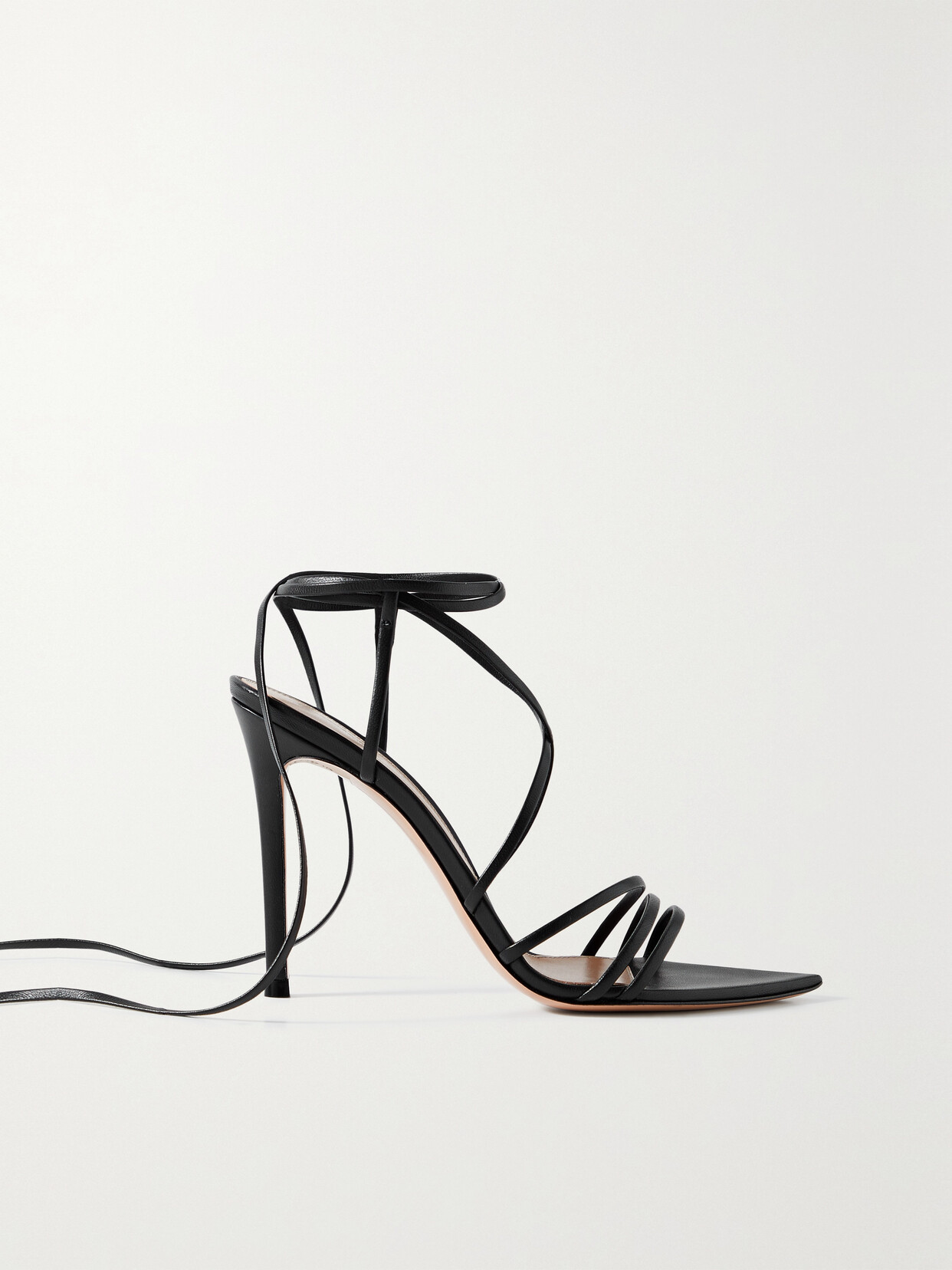 Gianvito Rossi 105 Leather Sandals - Black