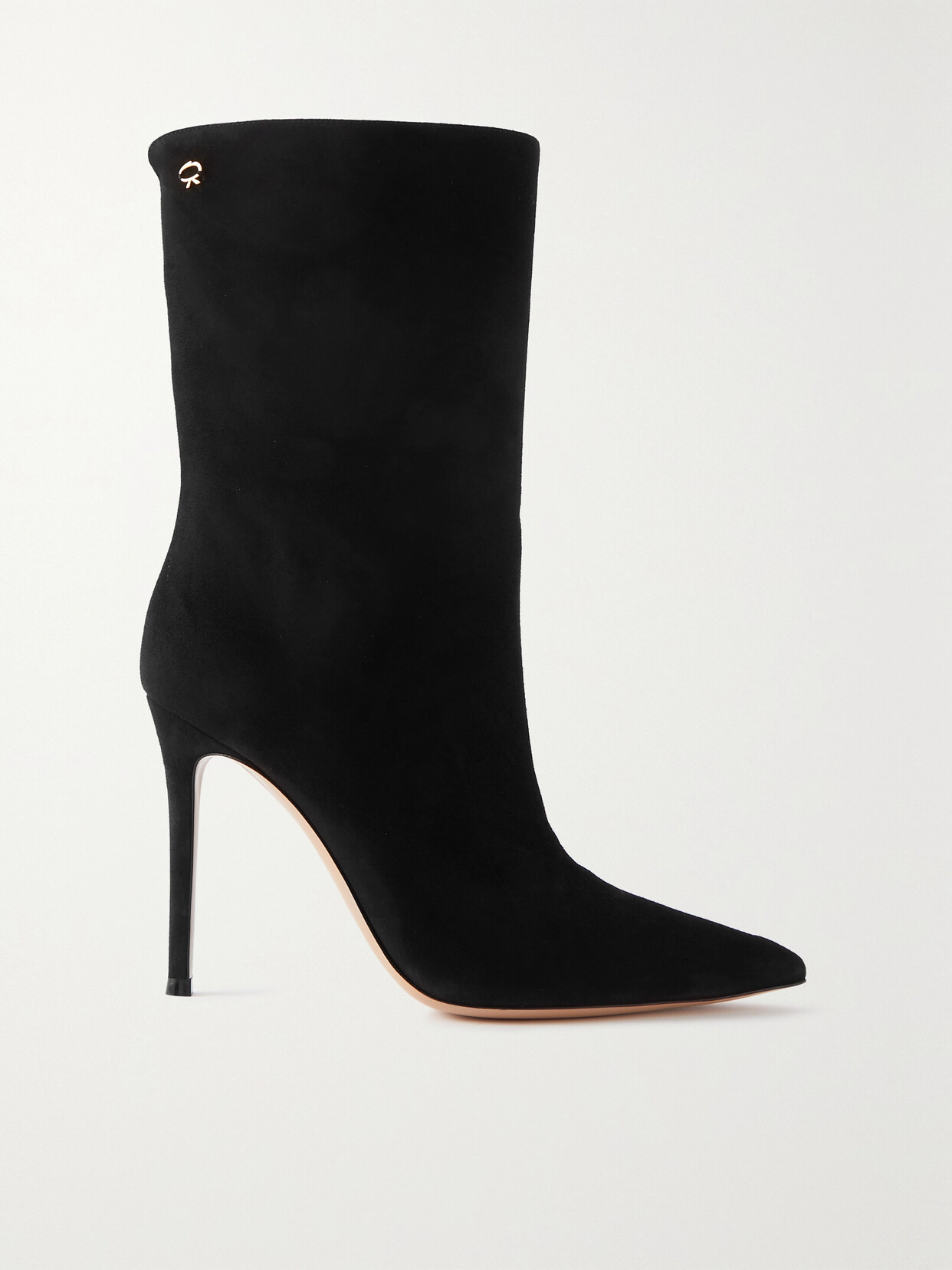 Gianvito Rossi 105 Suede Ankle Boots - Black