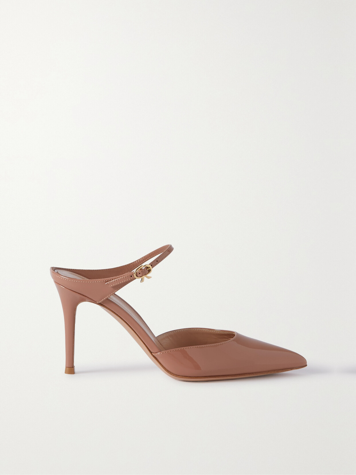 Gianvito Rossi Vernice 85 Patent-leather Pumps - Neutrals