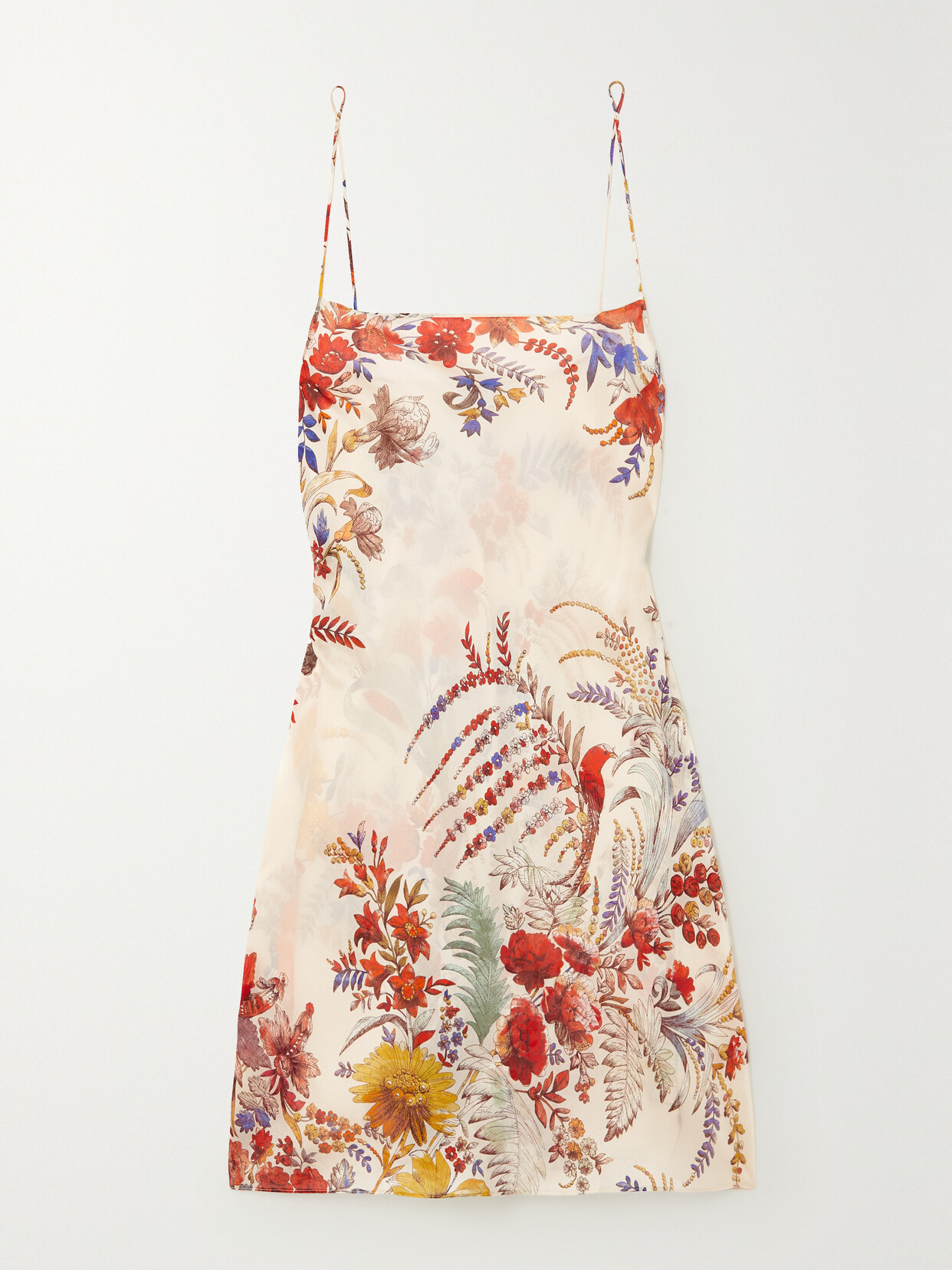 Carine Gilson - Floral-print Silk-satin Chemise - Cream
