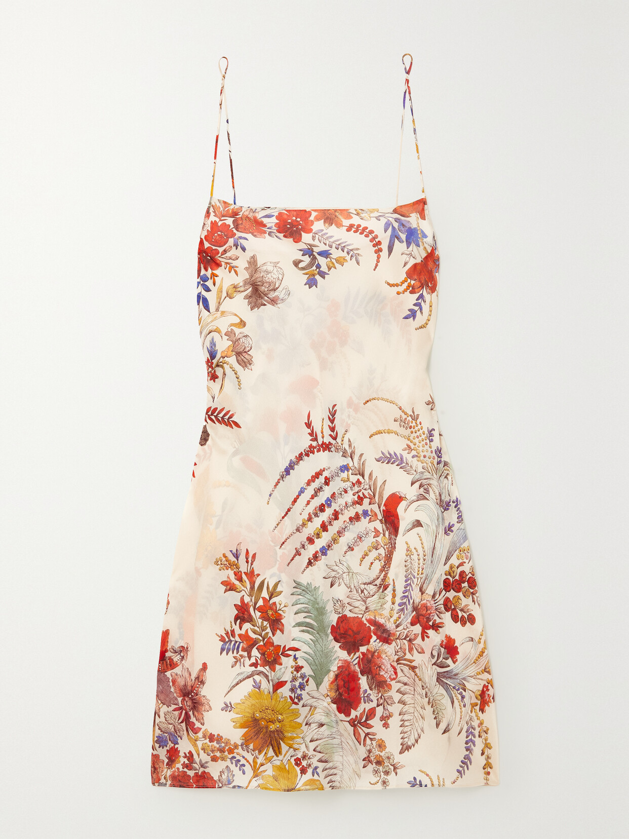 Carine Gilson - Floral-print Silk-satin Chemise - Cream