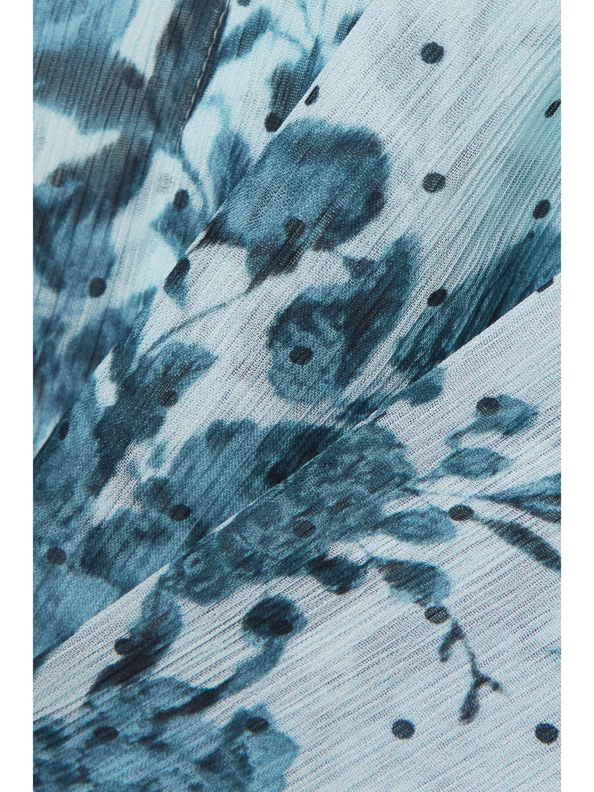 ERDEM Ruffled printed crepon blouse