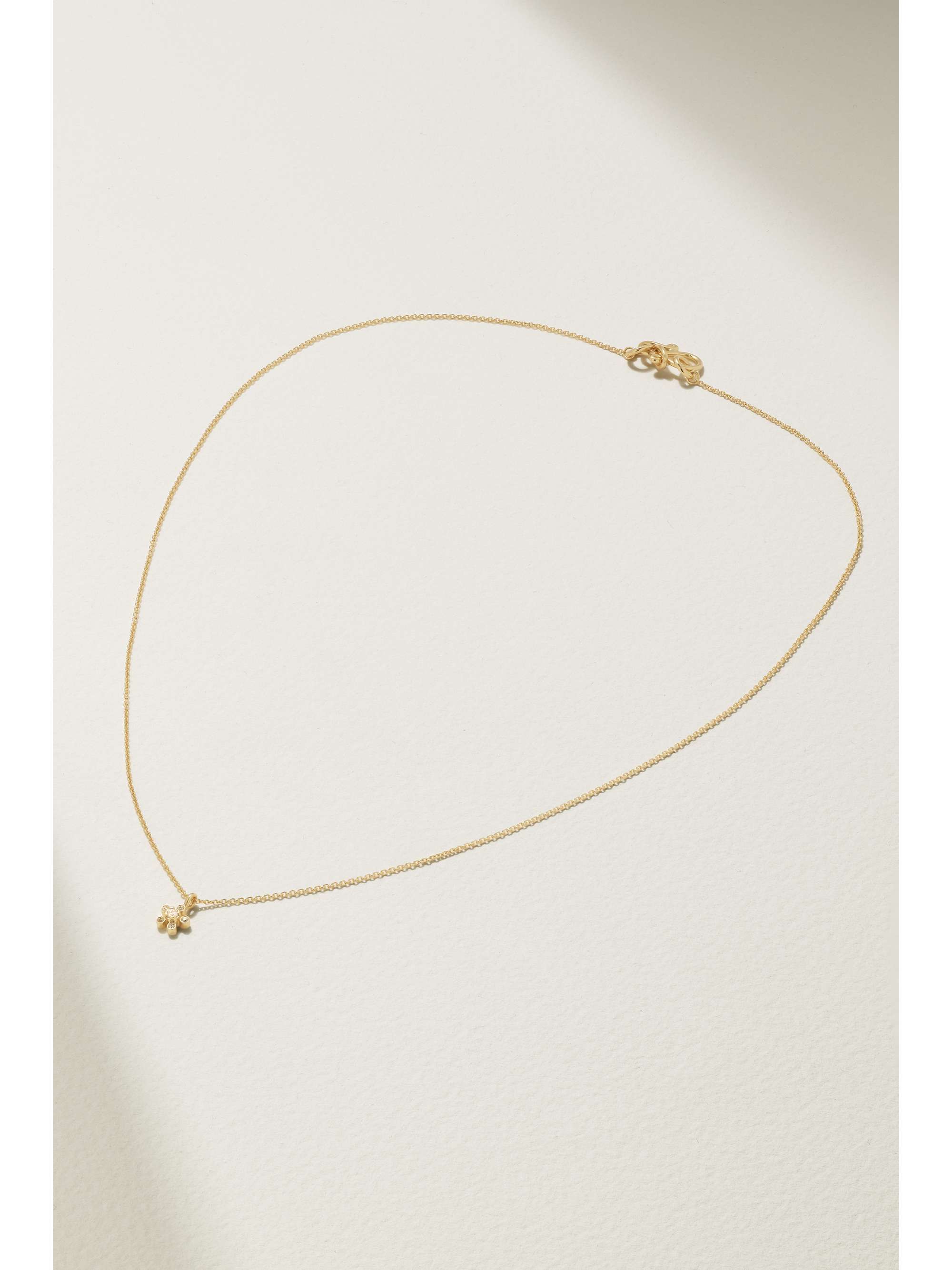 SOPHIE BILLE BRAHE Petit Soleil Simple 18-karat recycled gold diamond necklace