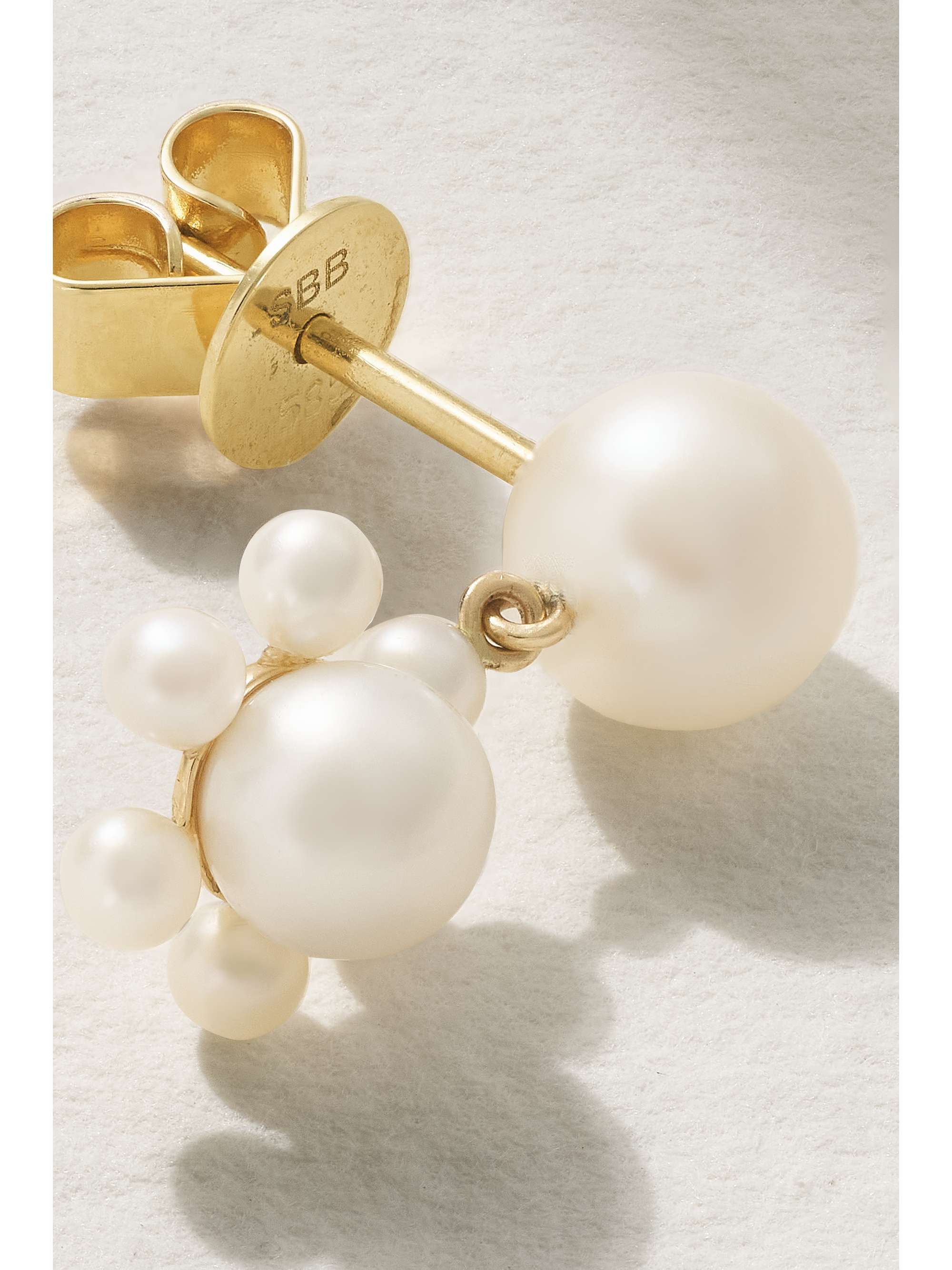 SOPHIE BILLE BRAHE 14Kリサイクルゴールド パール シングルピアス