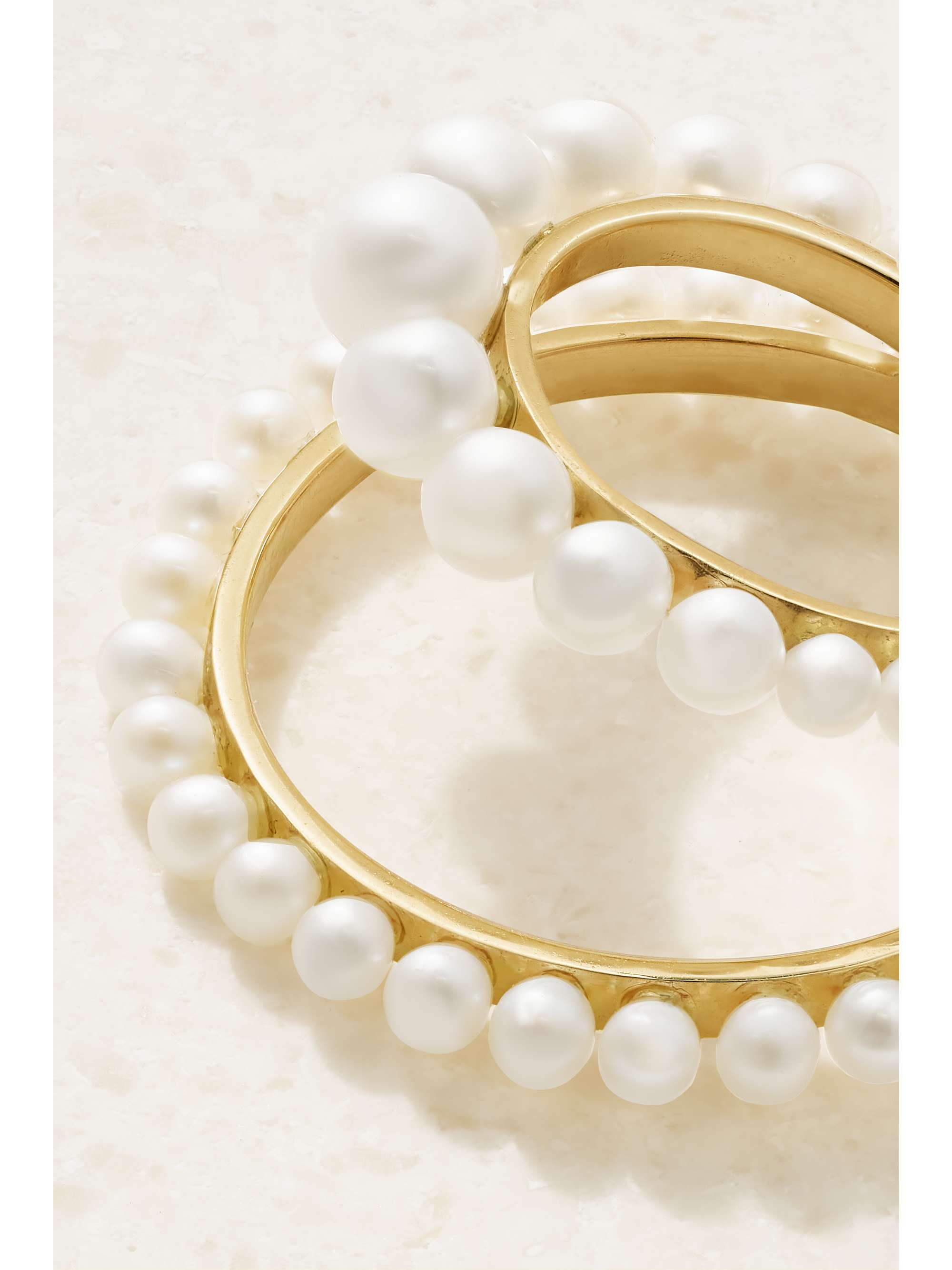 SOPHIE BILLE BRAHE Petite Boucle Perle 14-karat recycled gold pearl ...