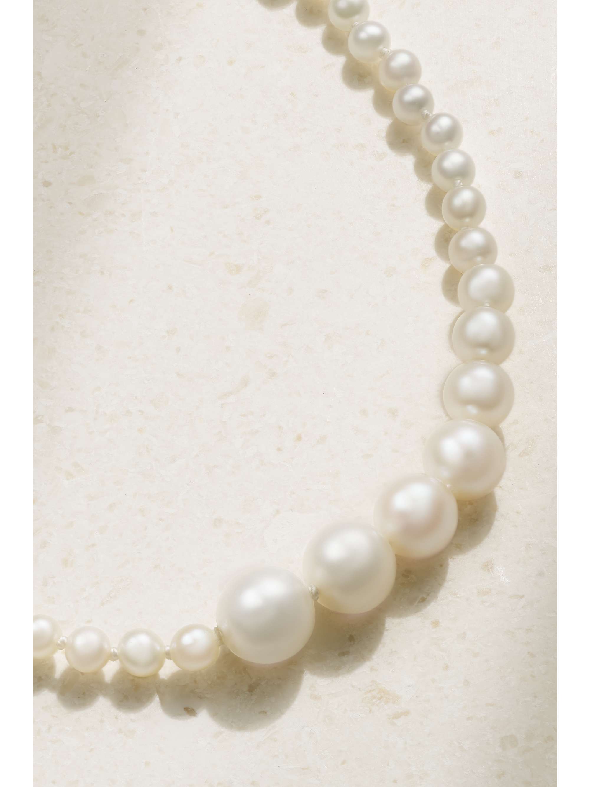 SOPHIE BILLE BRAHE Christo 14-karat recycled gold pearl necklace