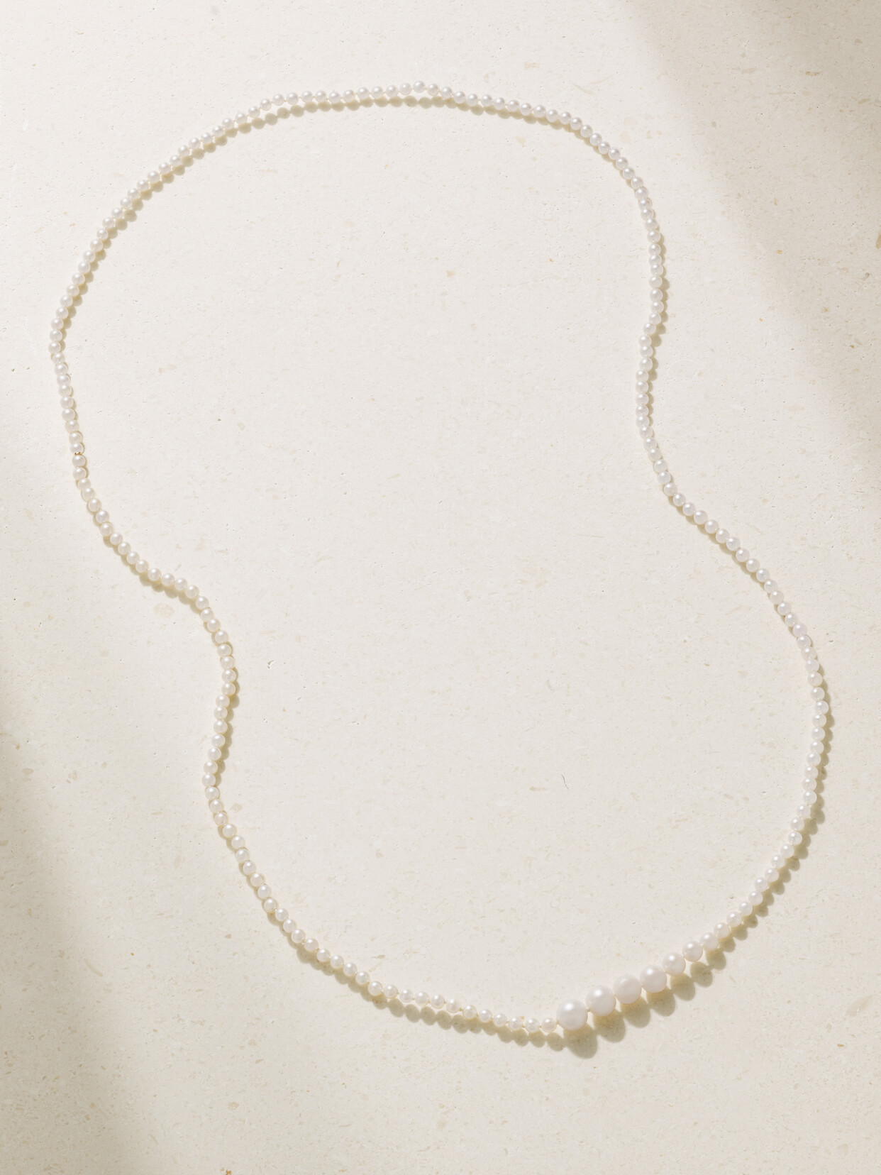 Sophie Bille Brahe - Christo 14-karat Recycled Gold Pearl Necklace - One size