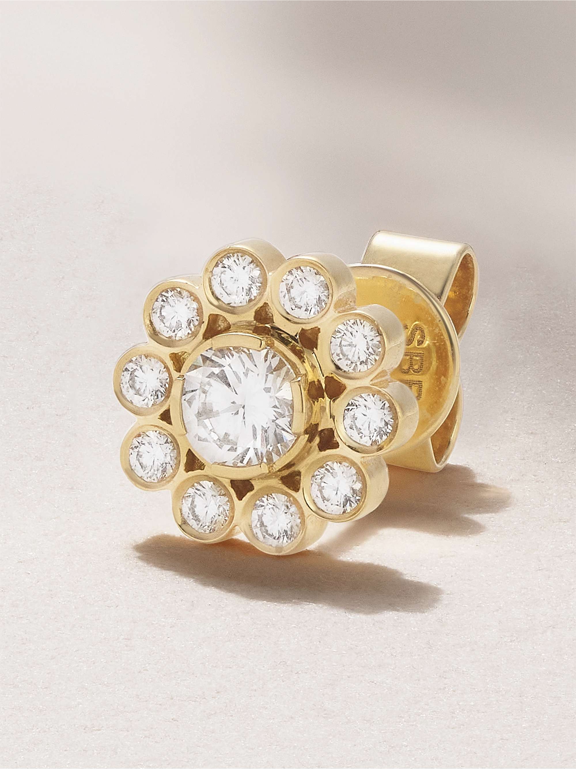 SOPHIE BILLE BRAHE Soleil 18-karat recycled gold diamond single earring