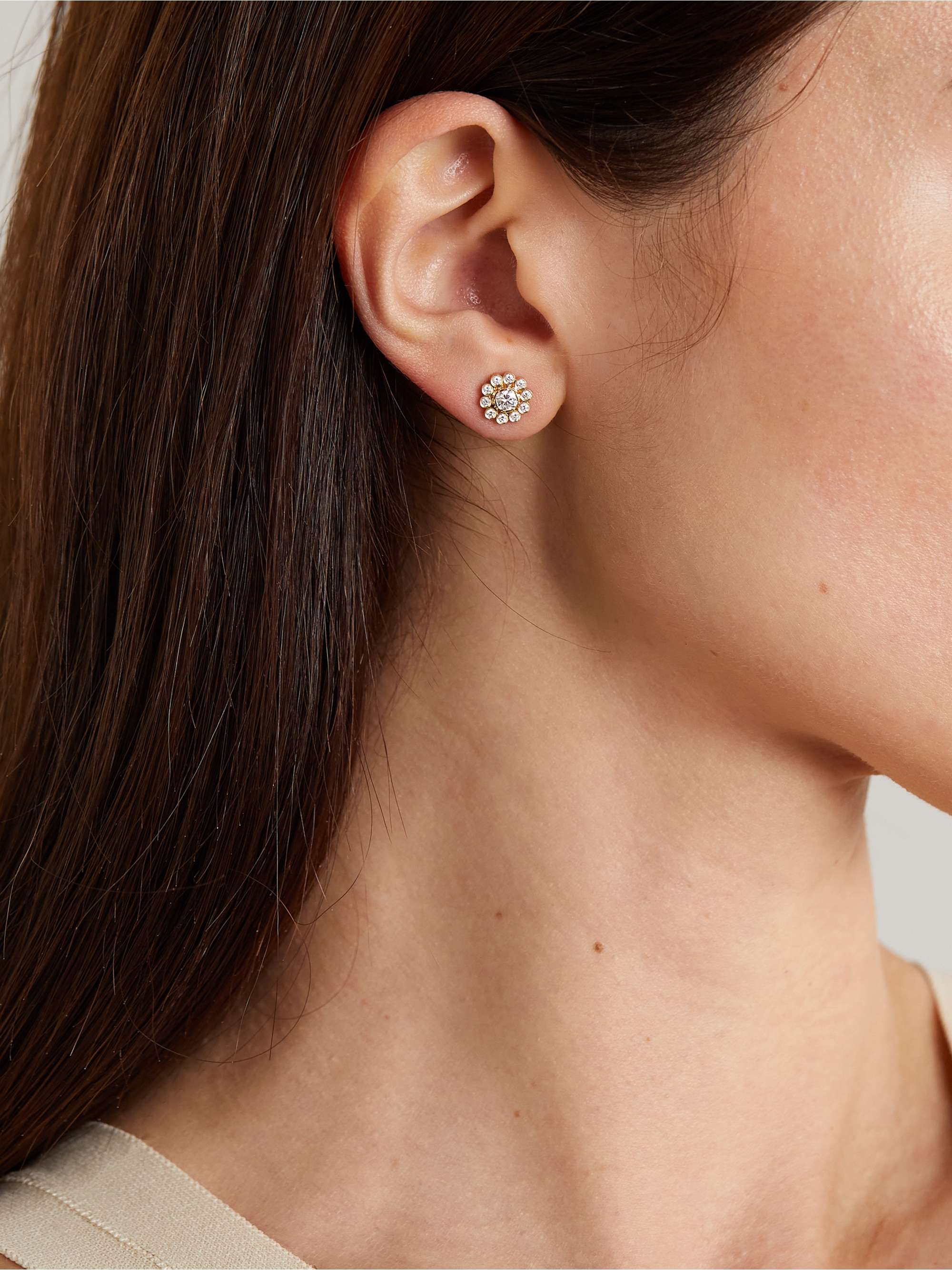 SOPHIE BILLE BRAHE Soleil 18-karat recycled gold diamond single earring