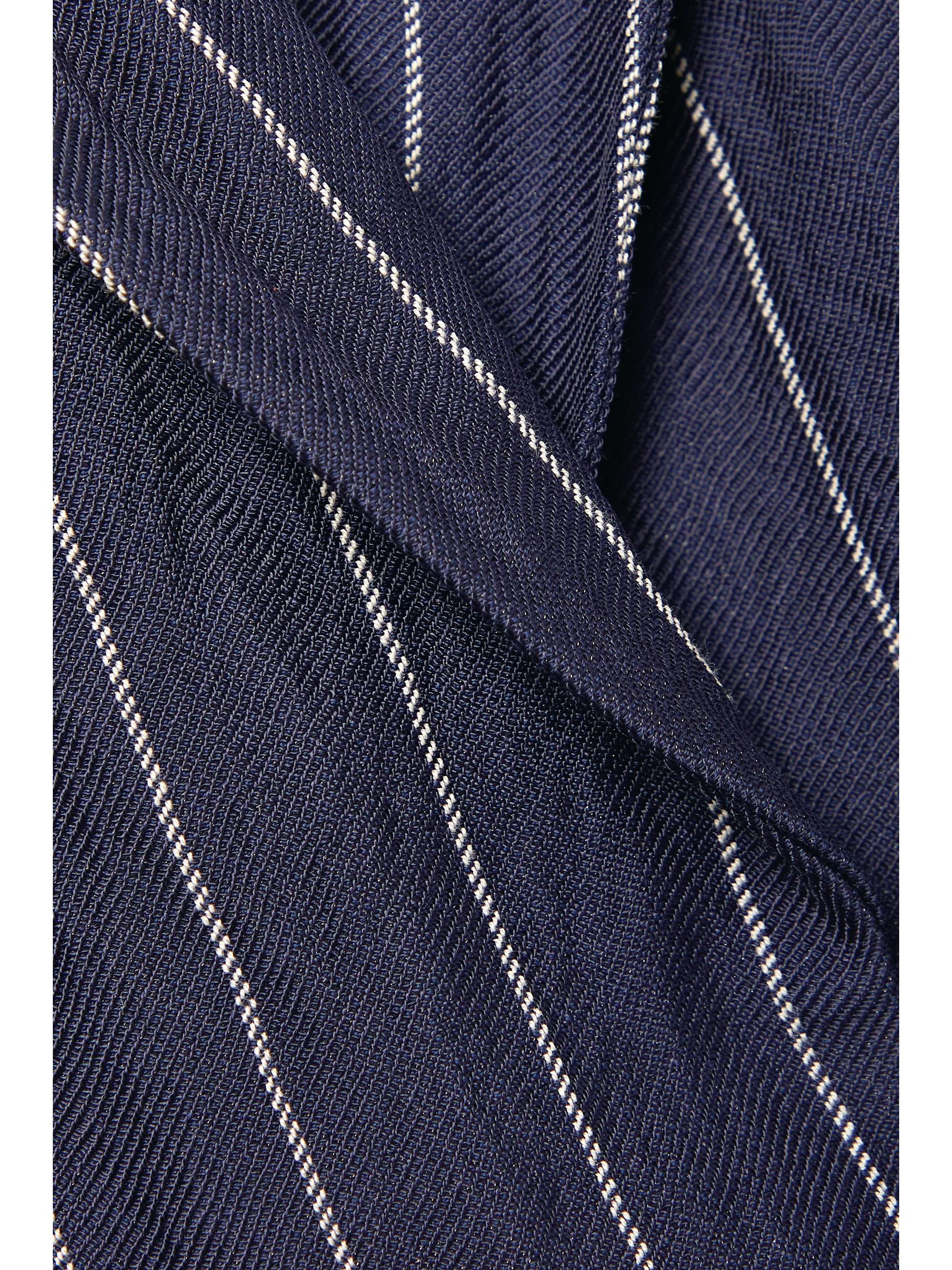 LAFAYETTE 148 细条纹金属感斜纹布西装外套