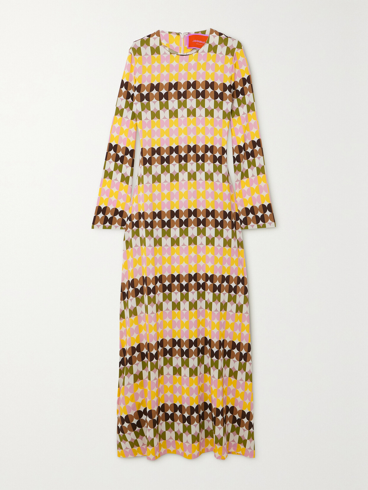 La DoubleJ Printed Stretch-crepe Midi Dress - Multi