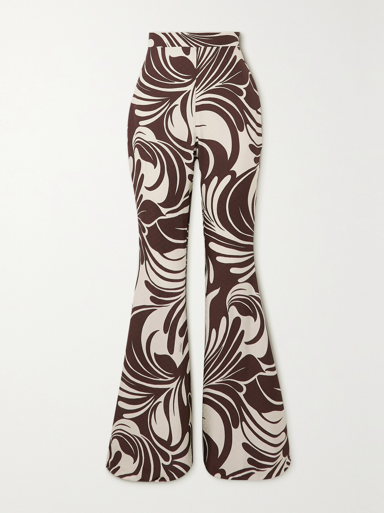 La Doublej Superflare Graphic Print Trousers In Watermarble