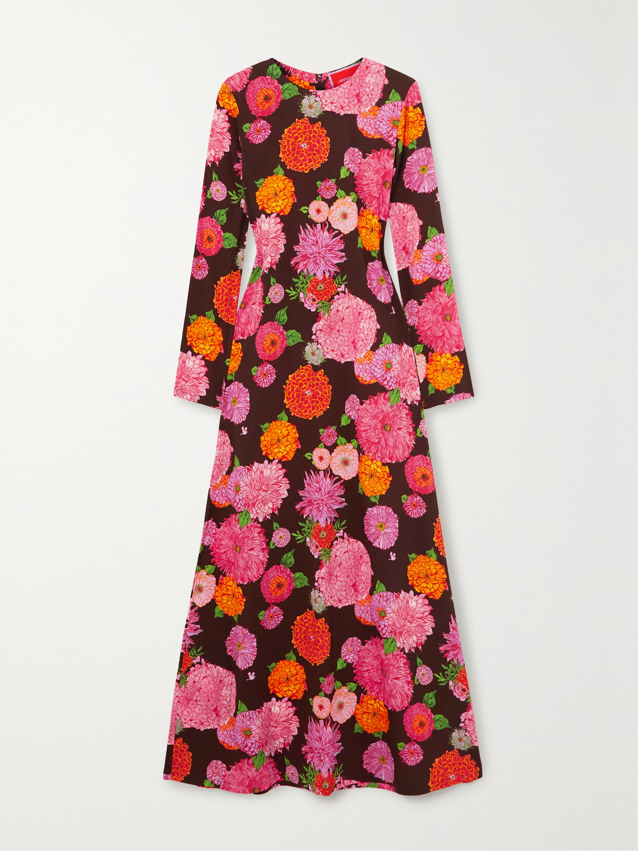 La DoubleJ - Floral-print Stretch-crepe Maxi Dress - Multi