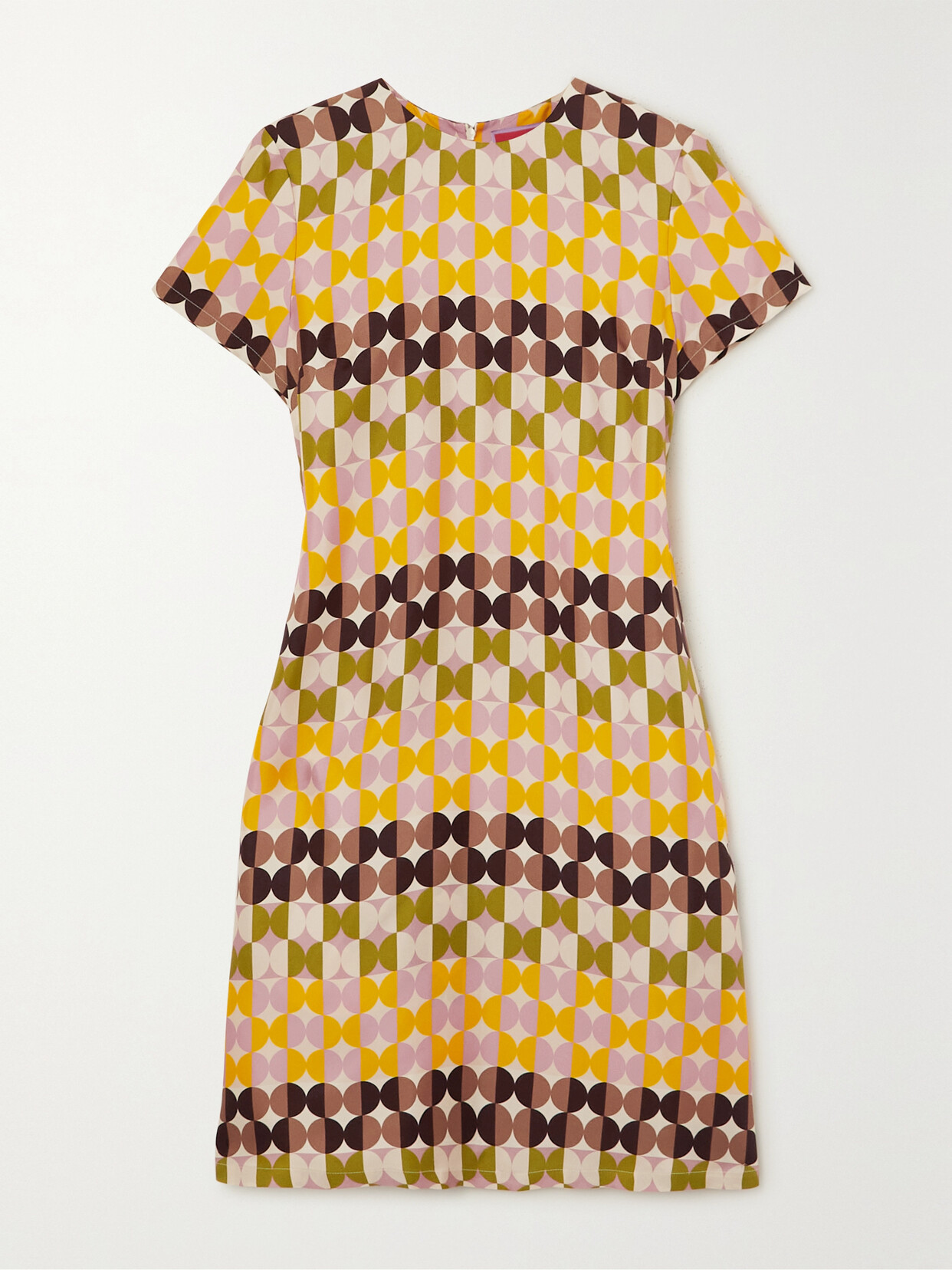 La DoubleJ Mini Swing Printed Silk-twill Mini Dress - Multi