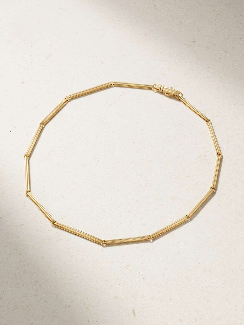 Fernando Jorge Ultra Stretched Doubled Links 18-karat Gold Necklace