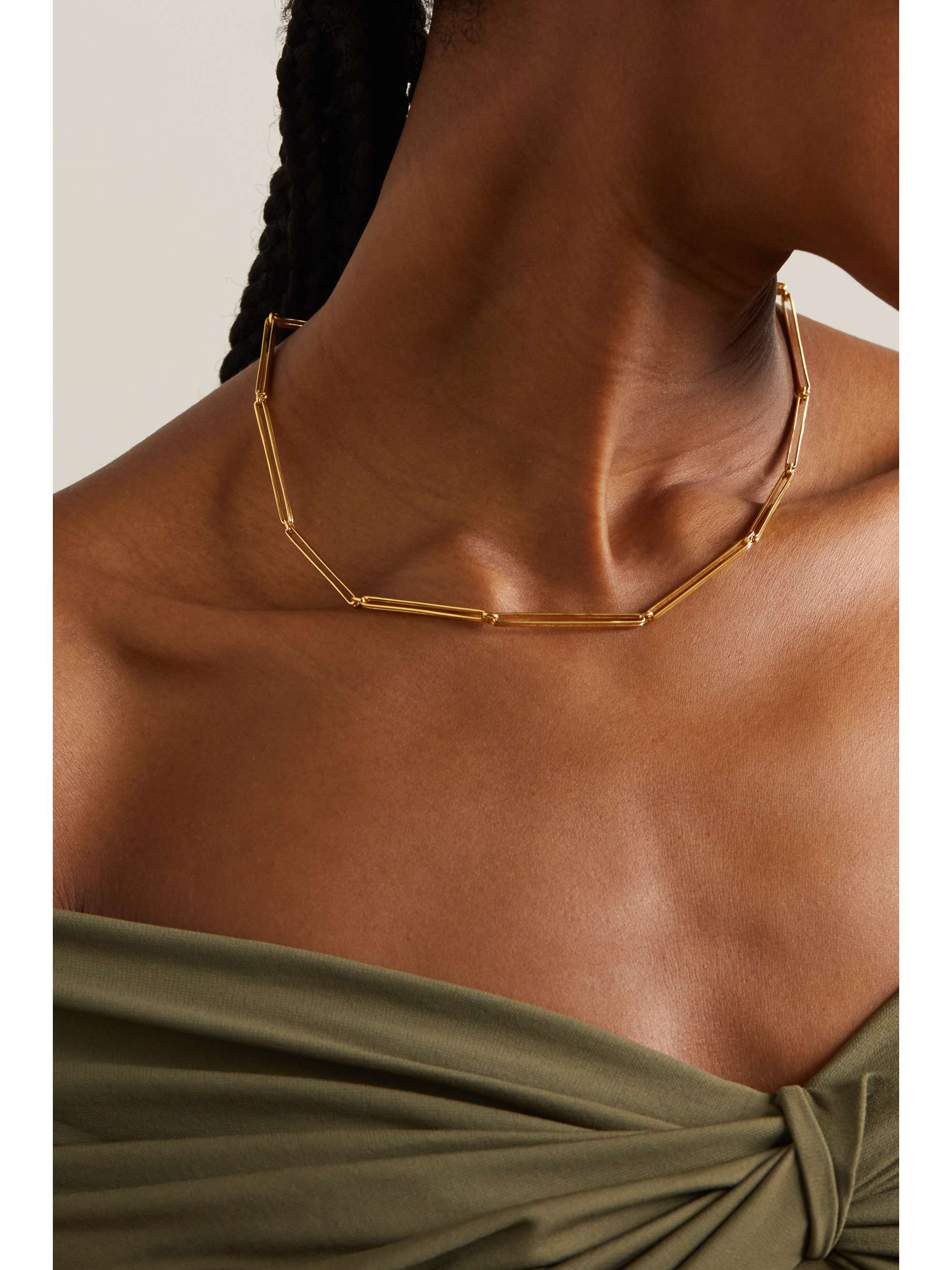Gold necklace deals links