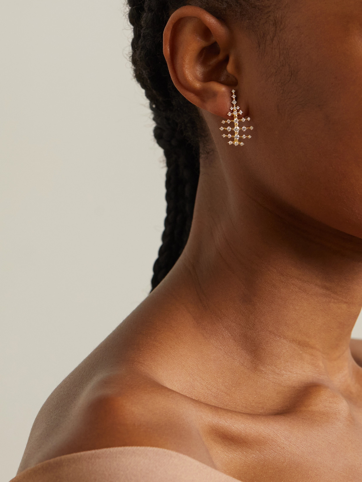 Fernando Jorge Disco Mini 18-karat Gold Diamond Earrings In Gold