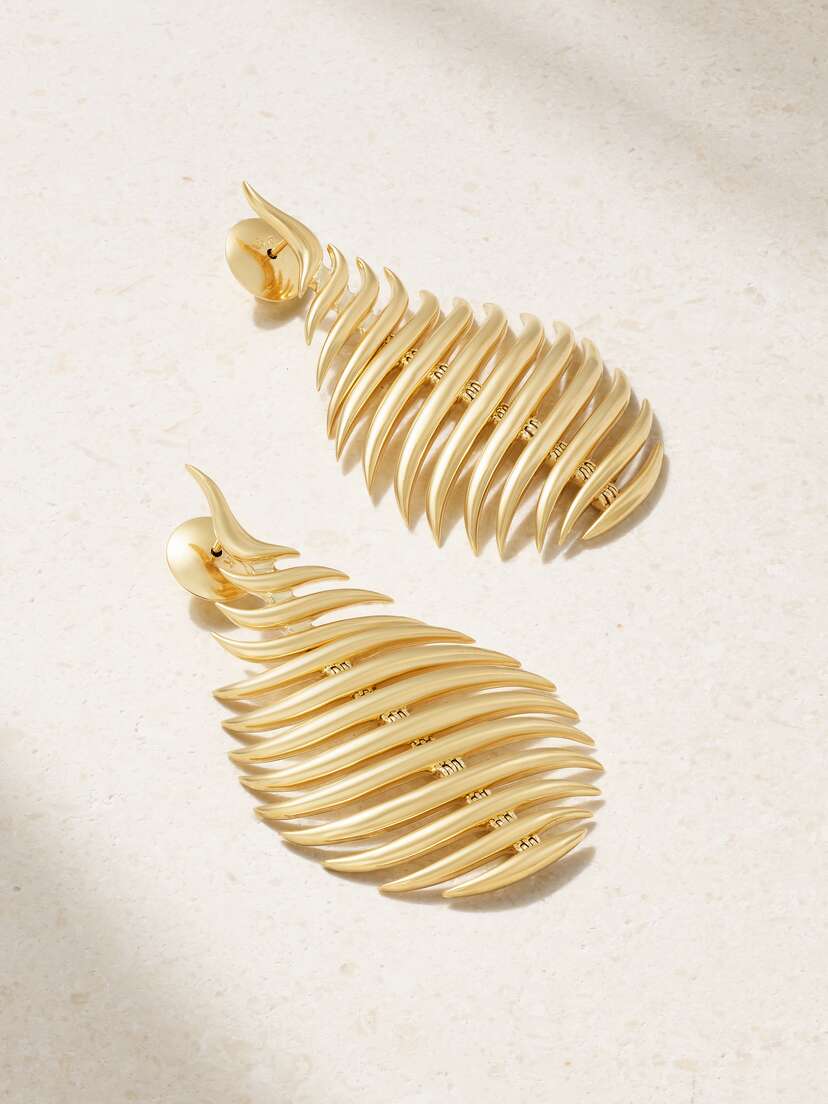 Fernando Jorge Flame Medium 18-karat Gold Earrings