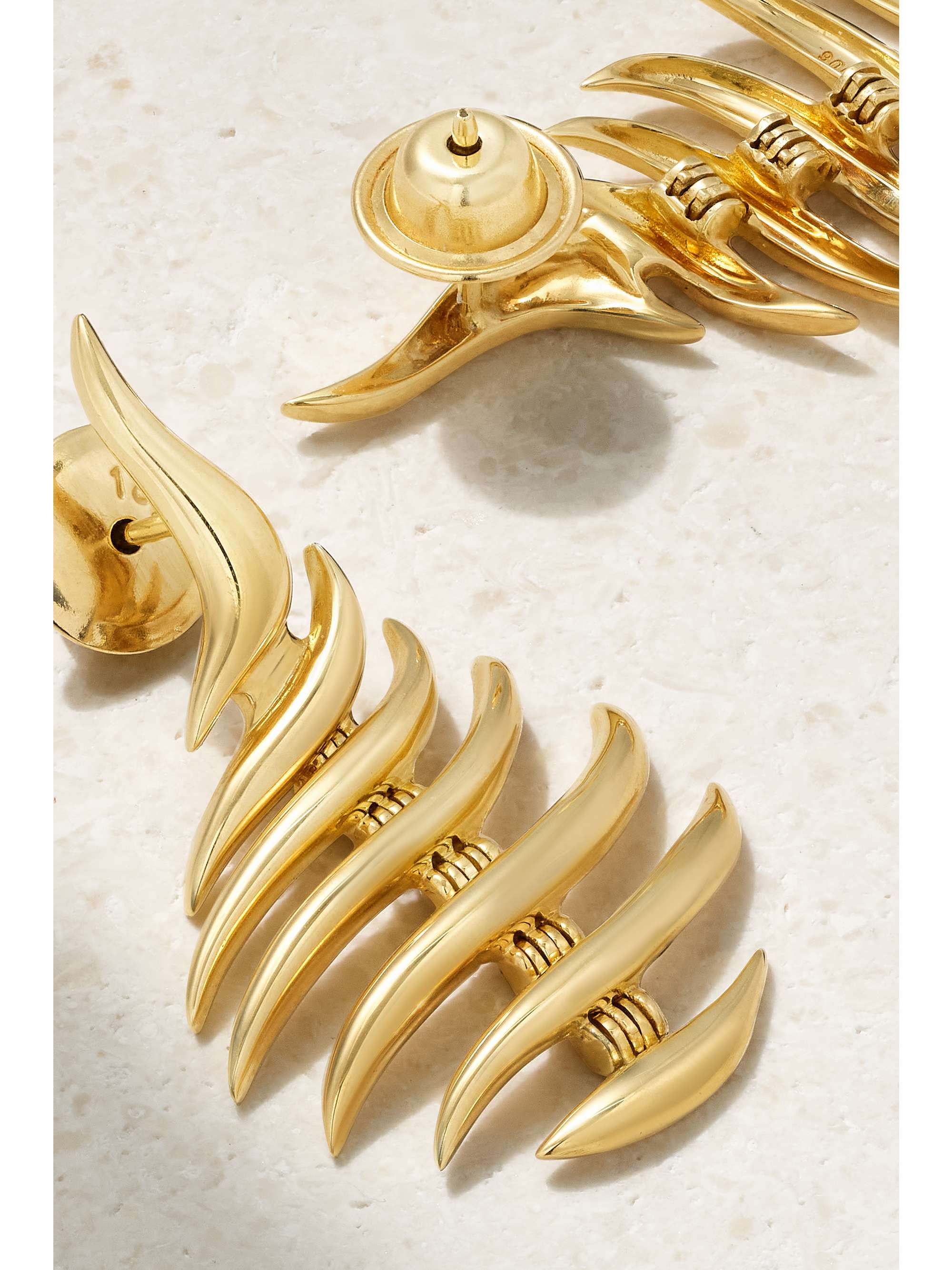 FERNANDO JORGE Flame Mini 18-karat gold earrings