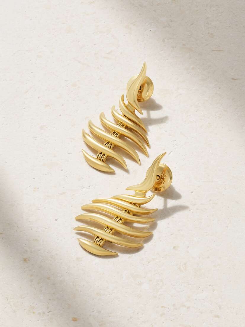 Fernando Jorge Flame Mini 18-karat Gold Earrings